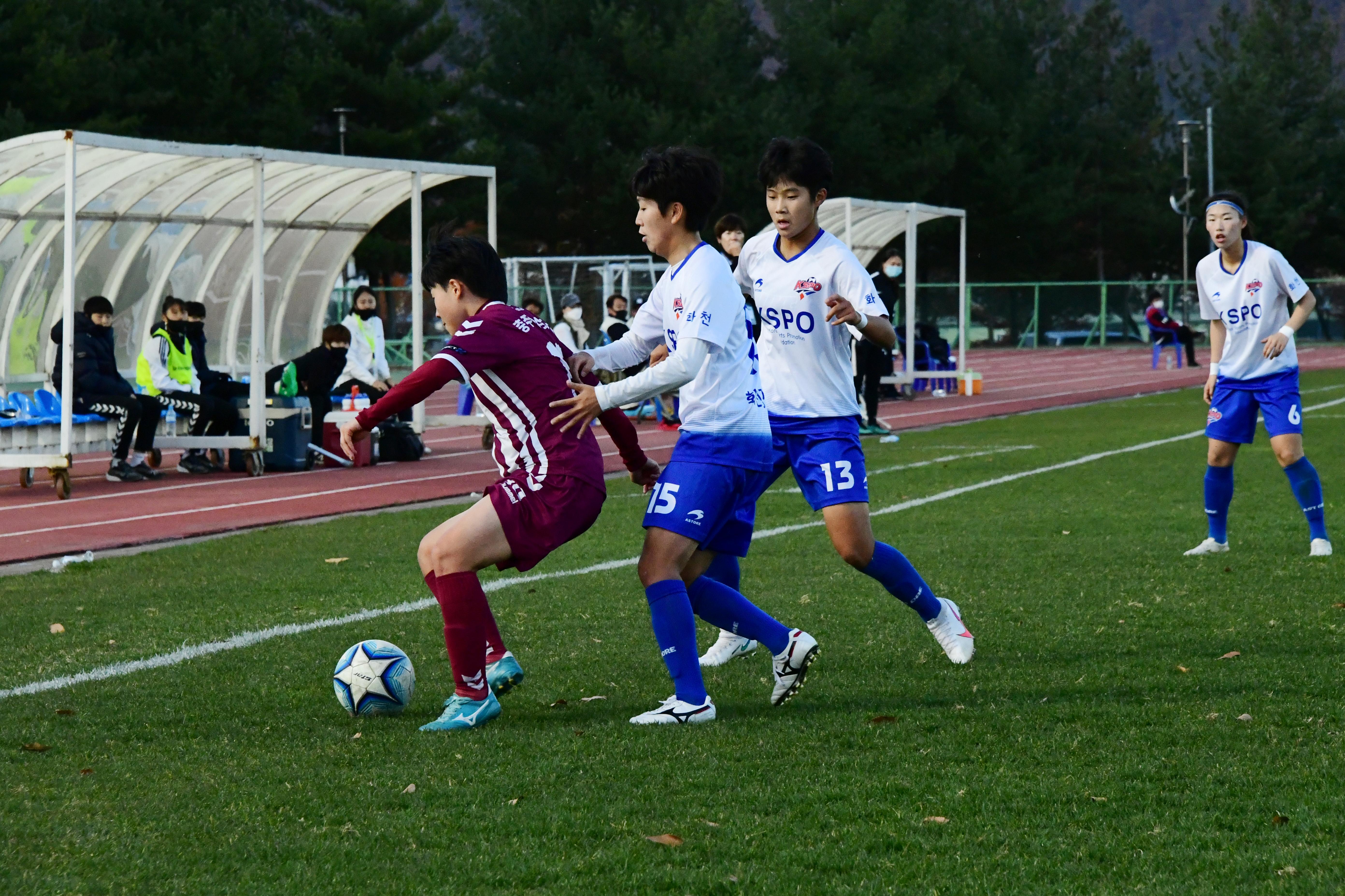 2020 춘계 한국여자축구 연맹전 결승전 시상식 의 사진