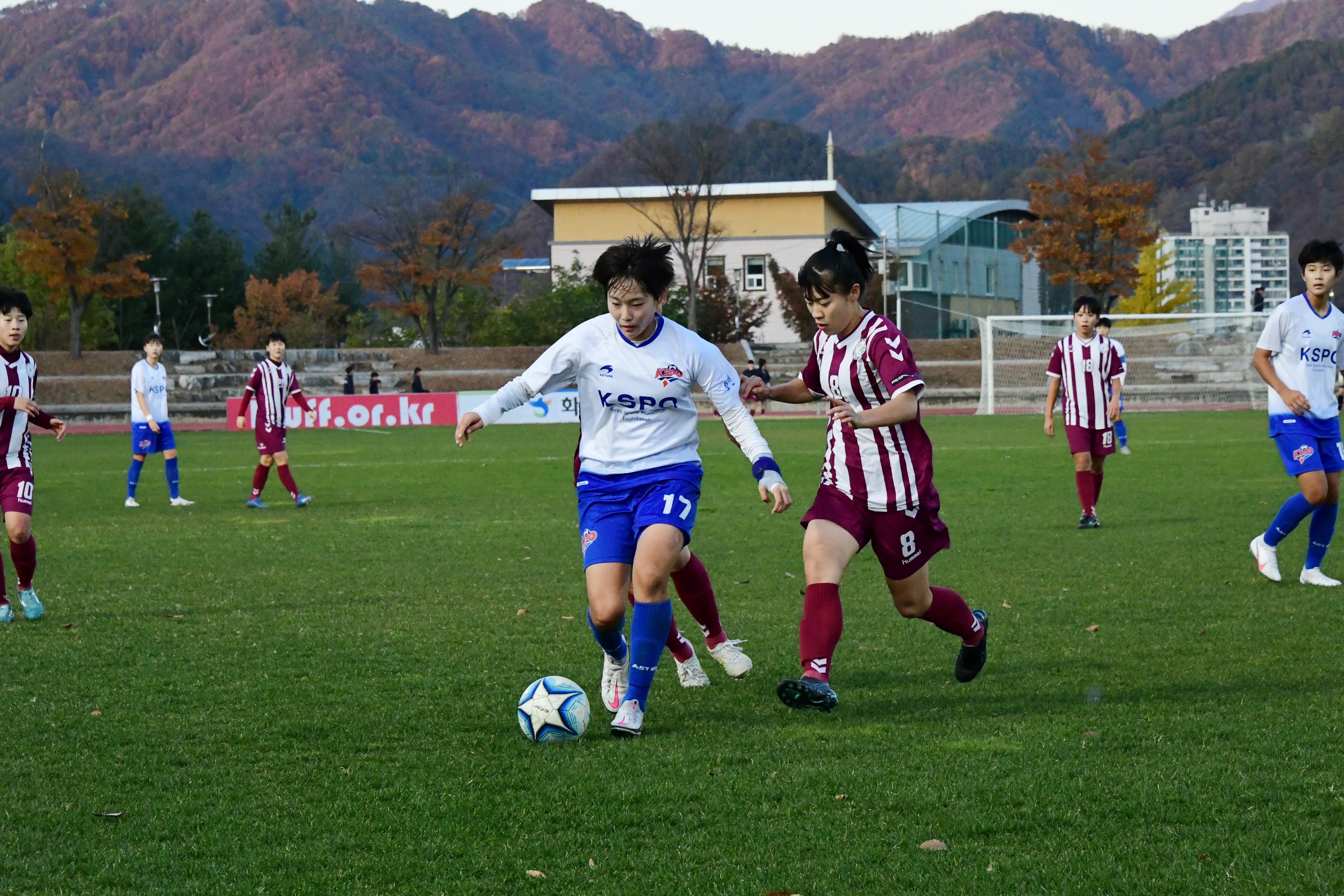 2020 춘계 한국여자축구 연맹전 결승전 시상식 의 사진