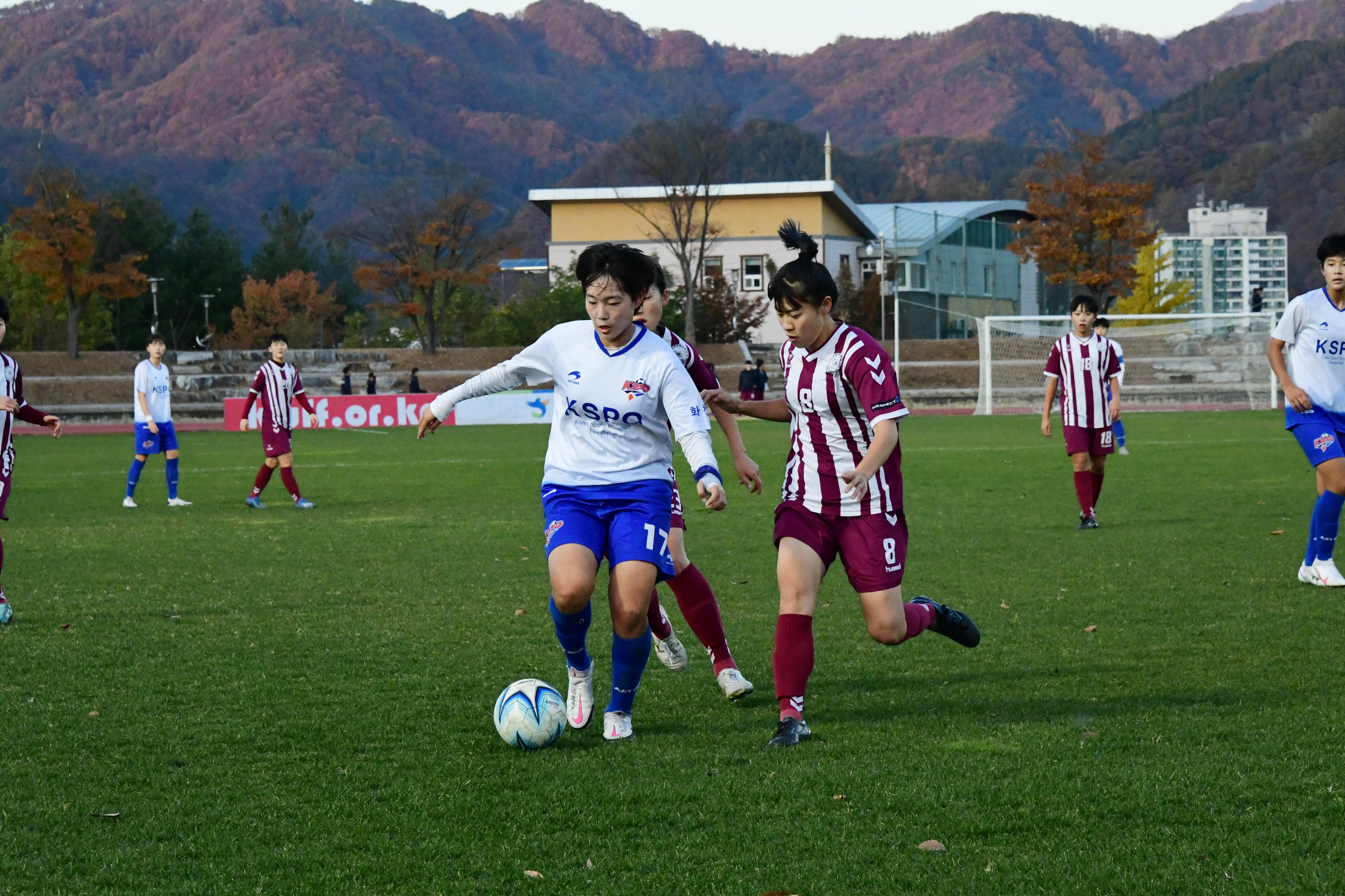 2020 춘계 한국여자축구 연맹전 결승전 시상식 의 사진