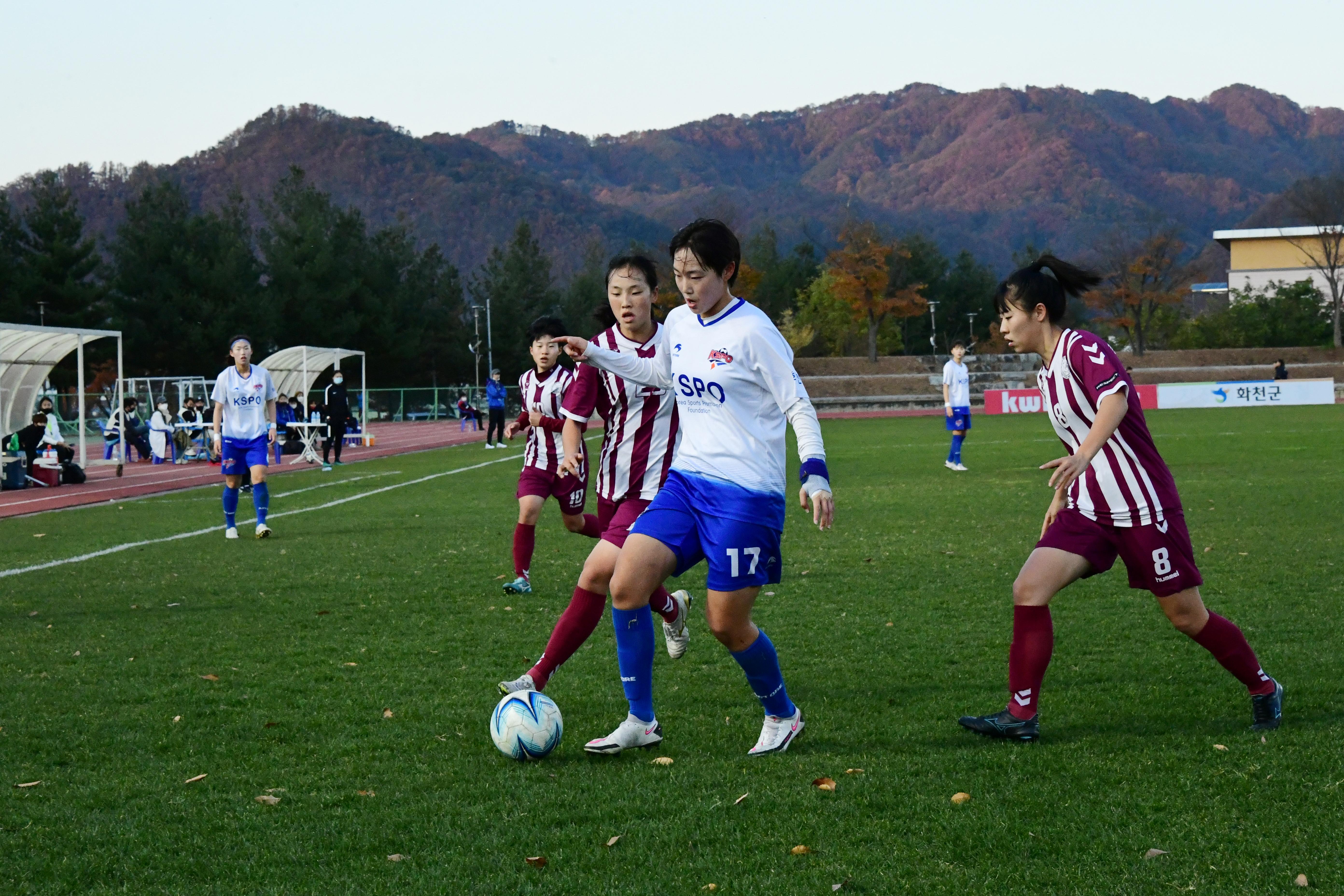 2020 춘계 한국여자축구 연맹전 결승전 시상식 의 사진