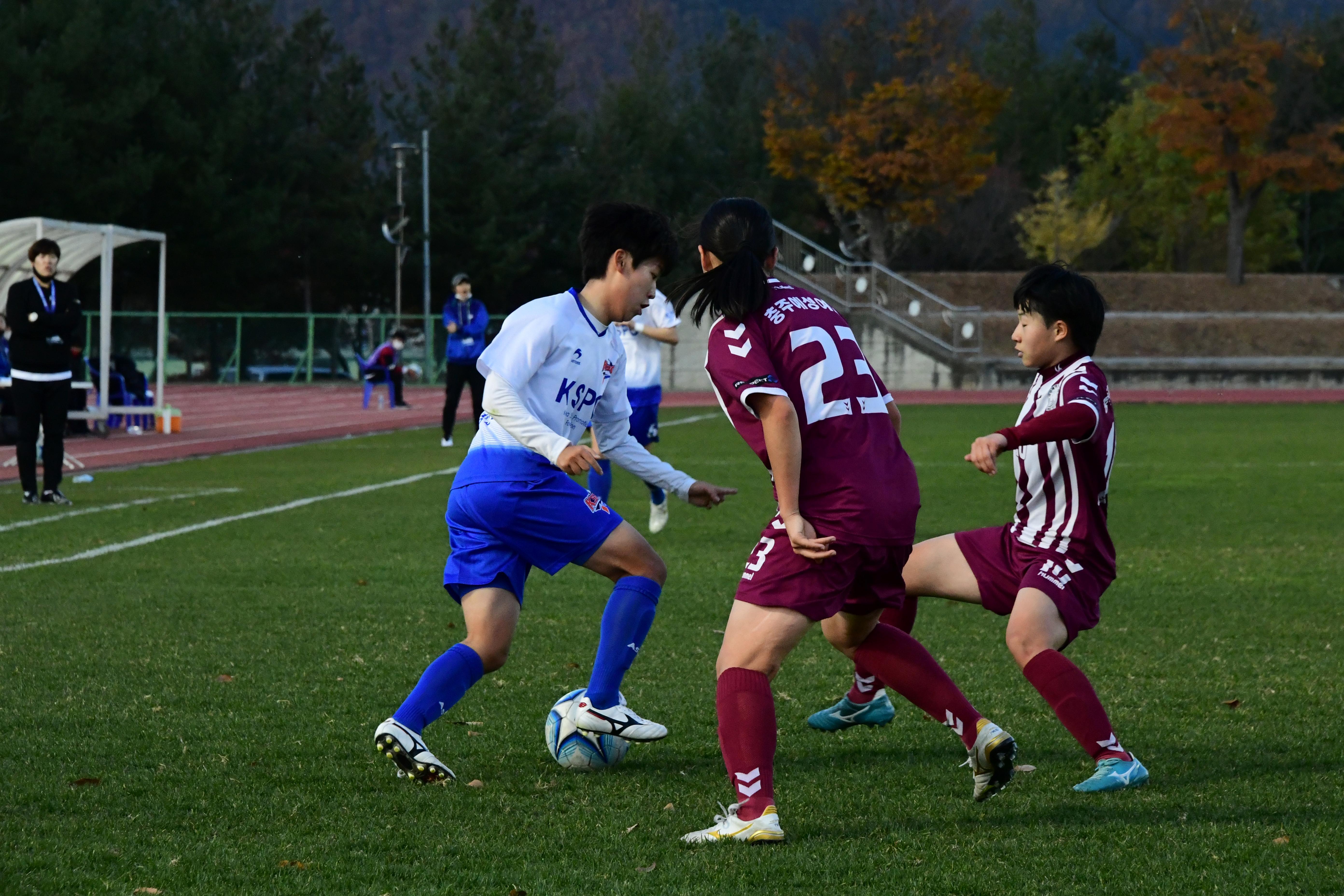 2020 춘계 한국여자축구 연맹전 결승전 시상식 의 사진