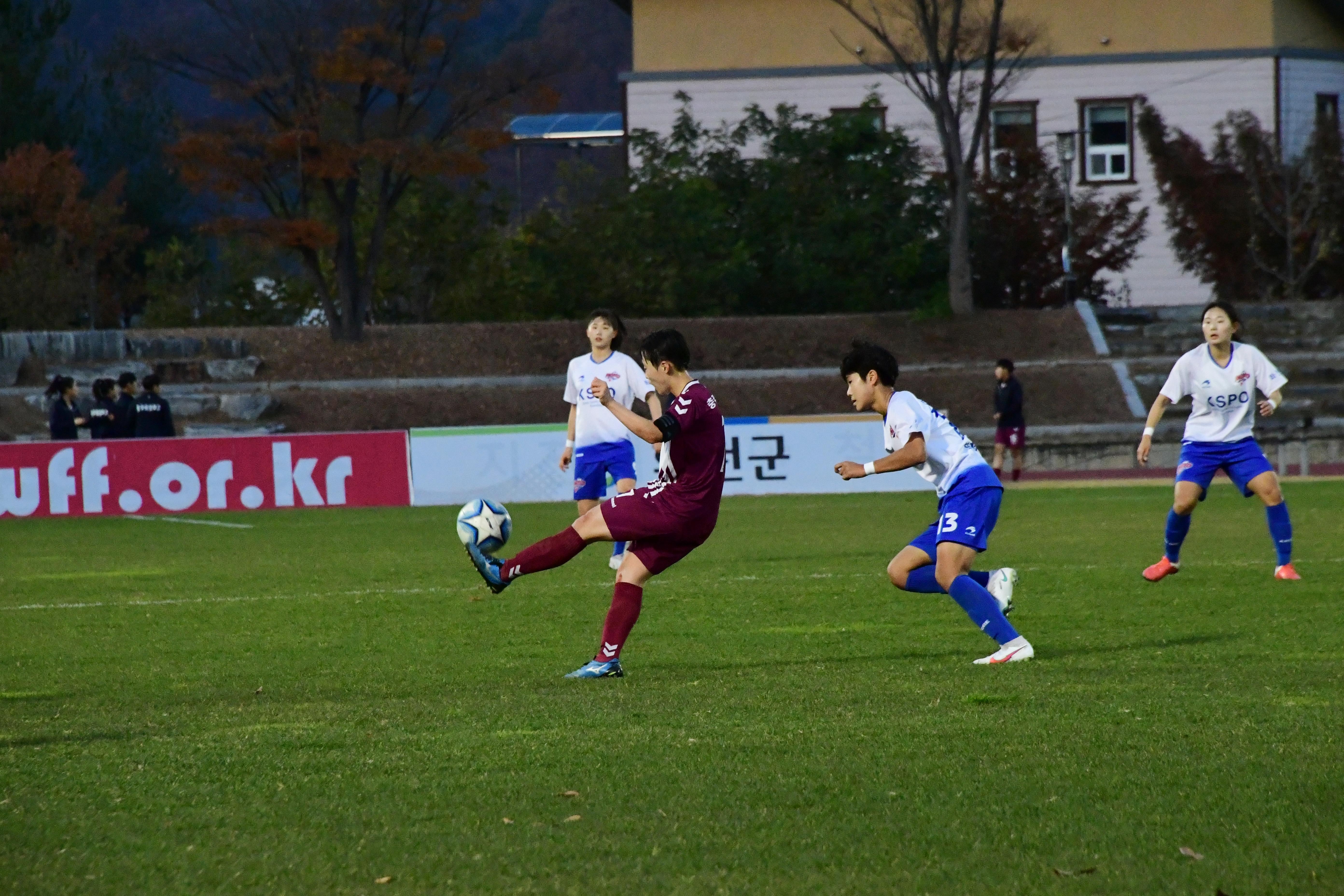 2020 춘계 한국여자축구 연맹전 결승전 시상식 의 사진