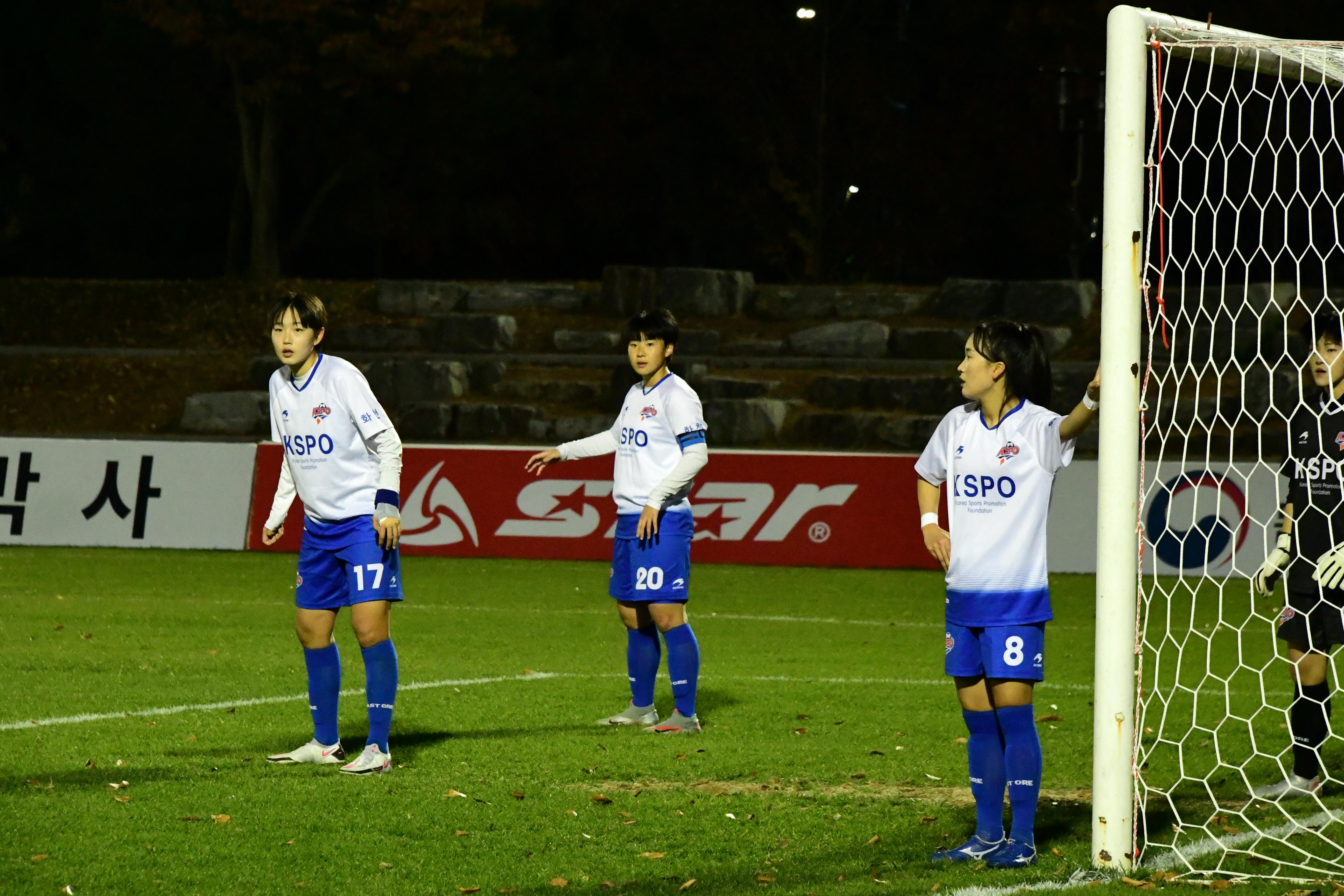 2020 춘계 한국여자축구 연맹전 결승전 시상식 의 사진