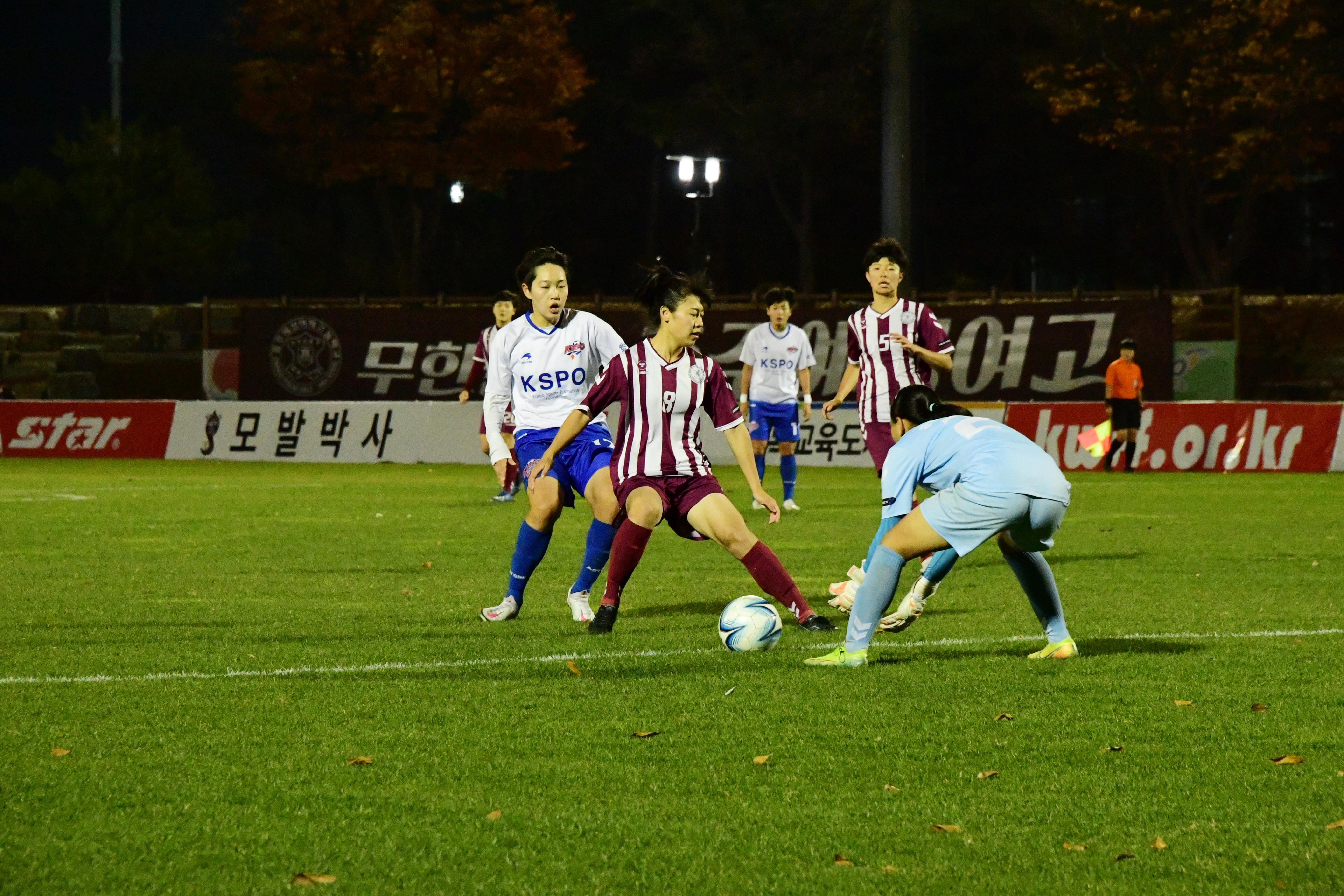 2020 춘계 한국여자축구 연맹전 결승전 시상식 의 사진