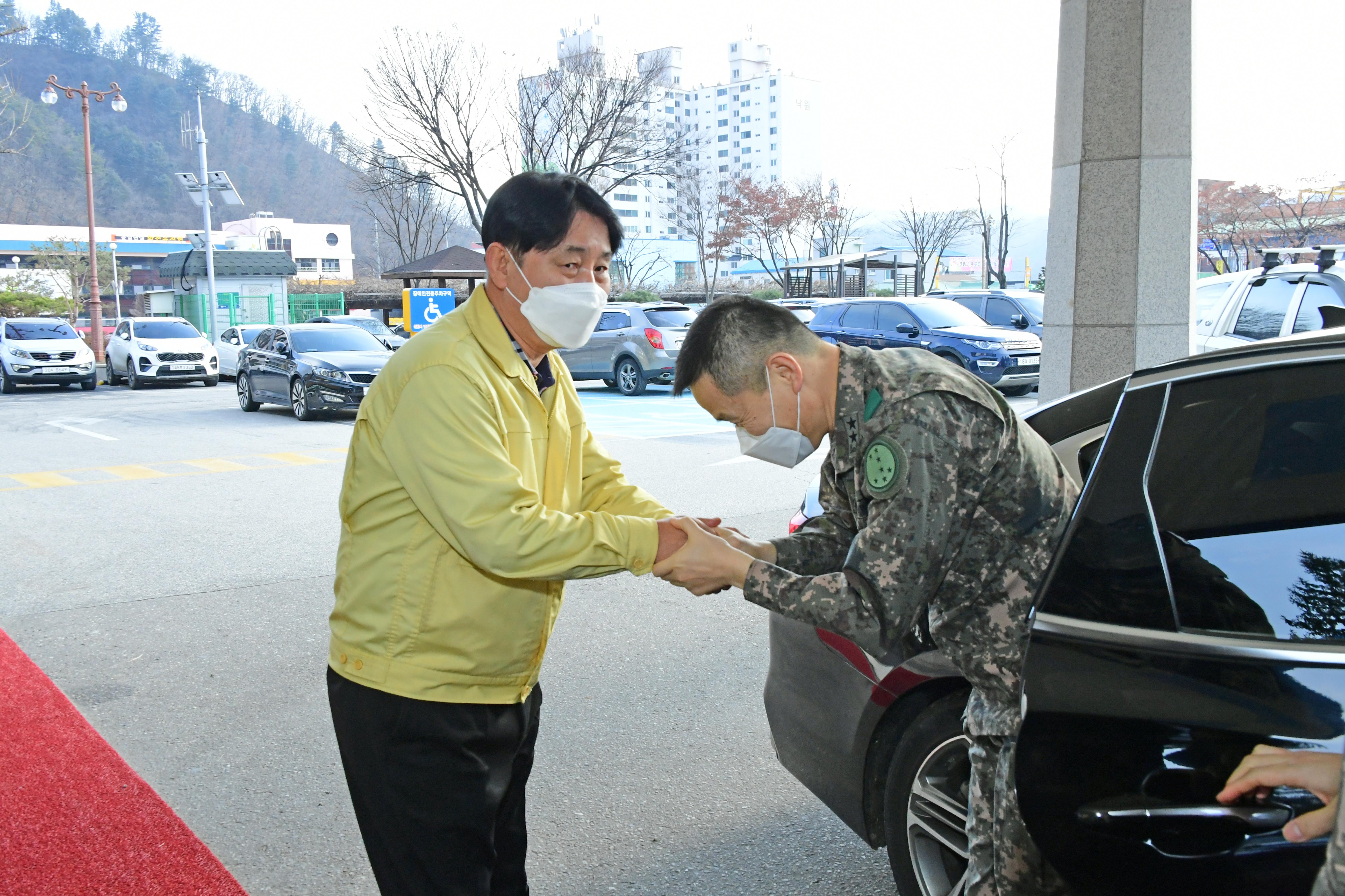 2020 박원호 육군 재7보병사단장 방문 의 사진