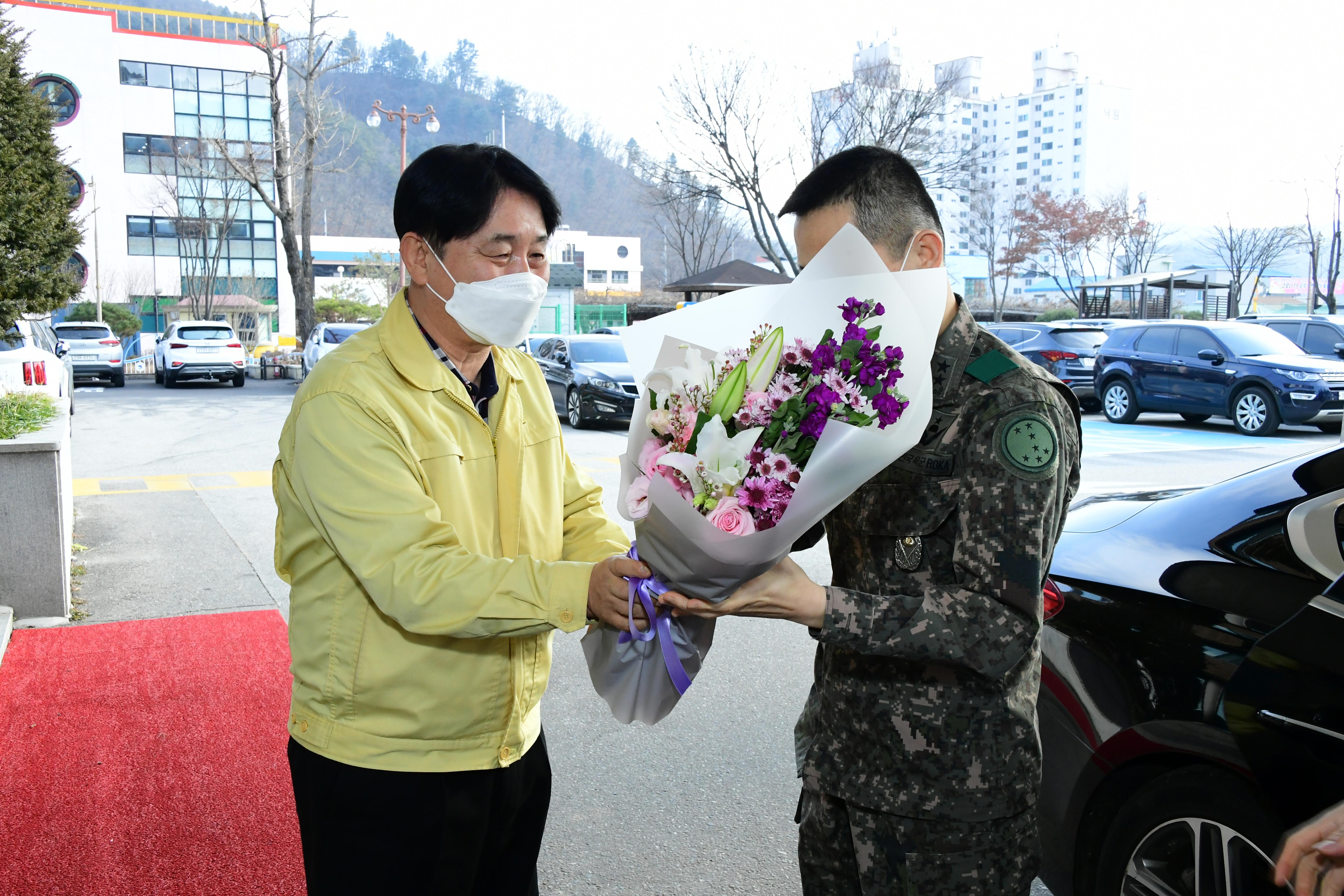 2020 박원호 육군 재7보병사단장 방문 의 사진