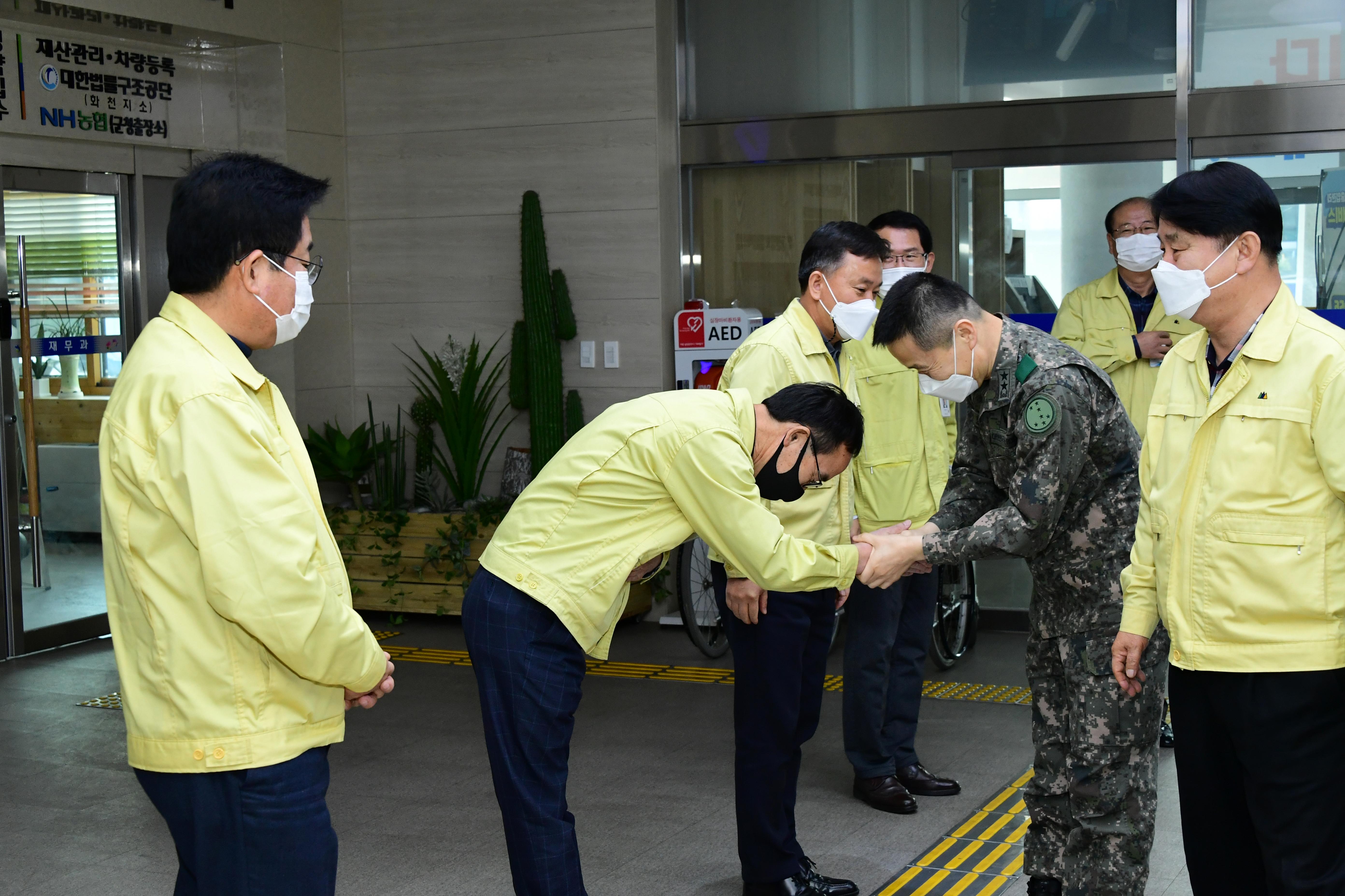 2020 박원호 육군 재7보병사단장 방문 의 사진