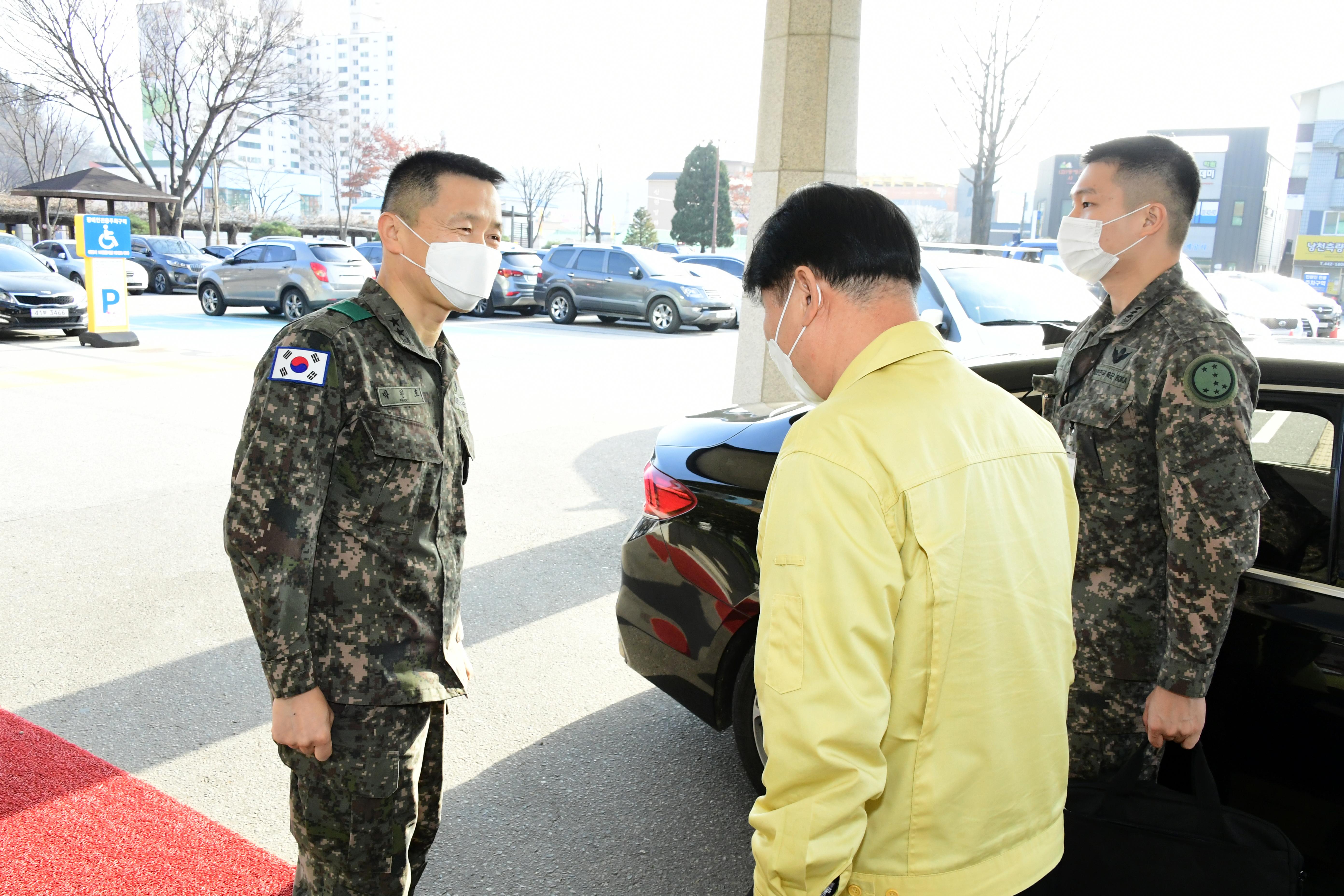 2020 박원호 육군 재7보병사단장 방문 의 사진