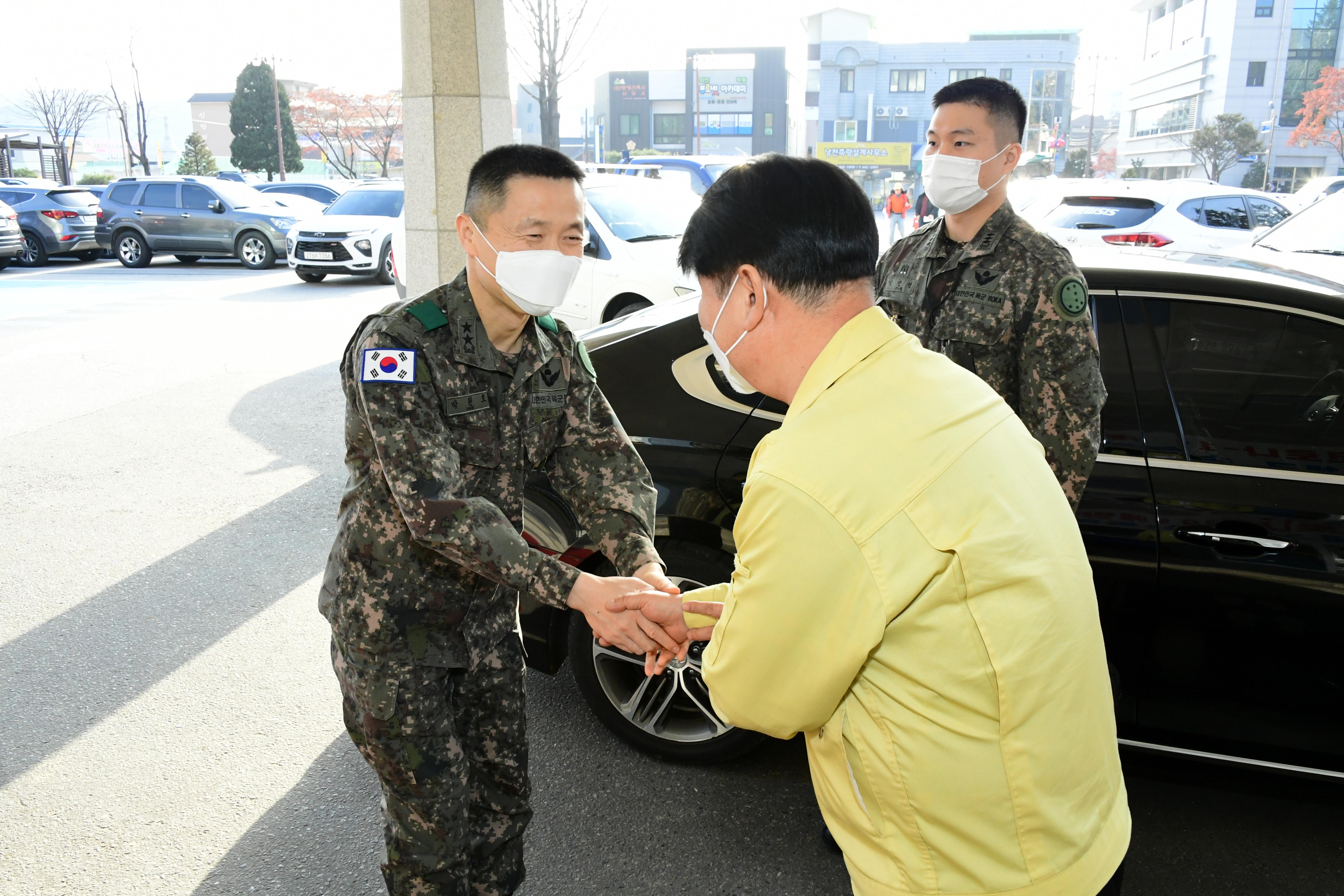 2020 박원호 육군 재7보병사단장 방문 의 사진