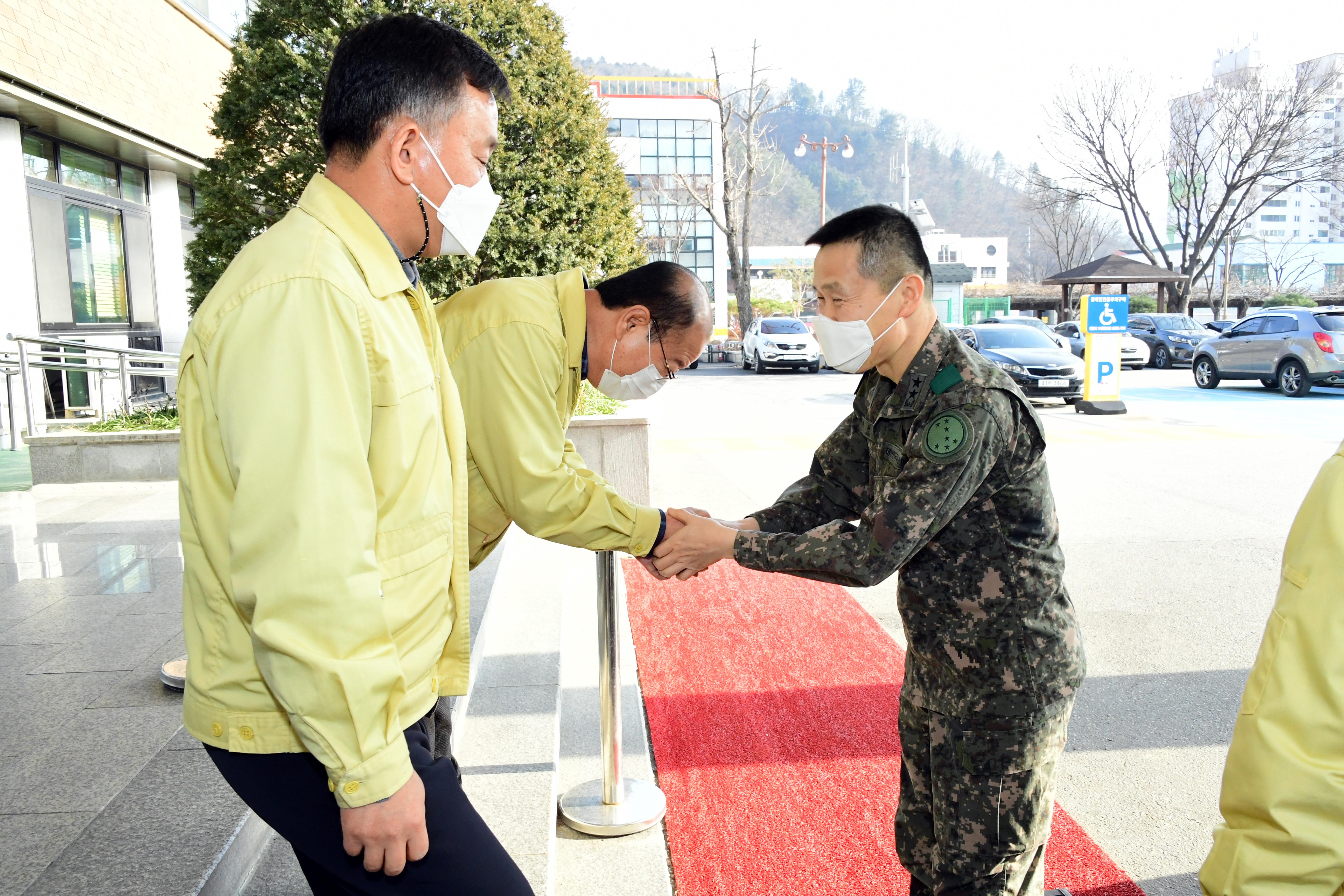 2020 박원호 육군 재7보병사단장 방문 의 사진