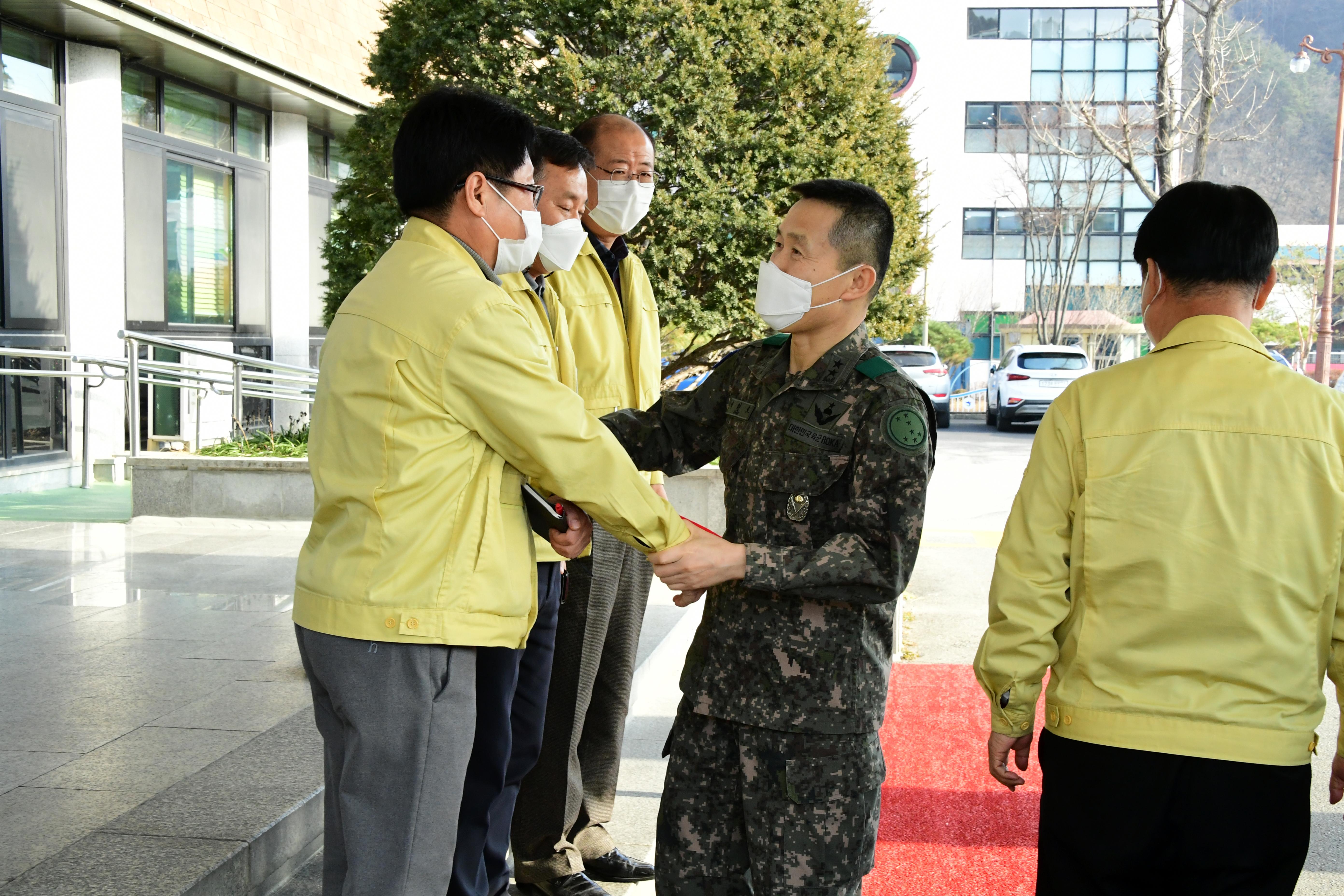 2020 박원호 육군 재7보병사단장 방문 의 사진