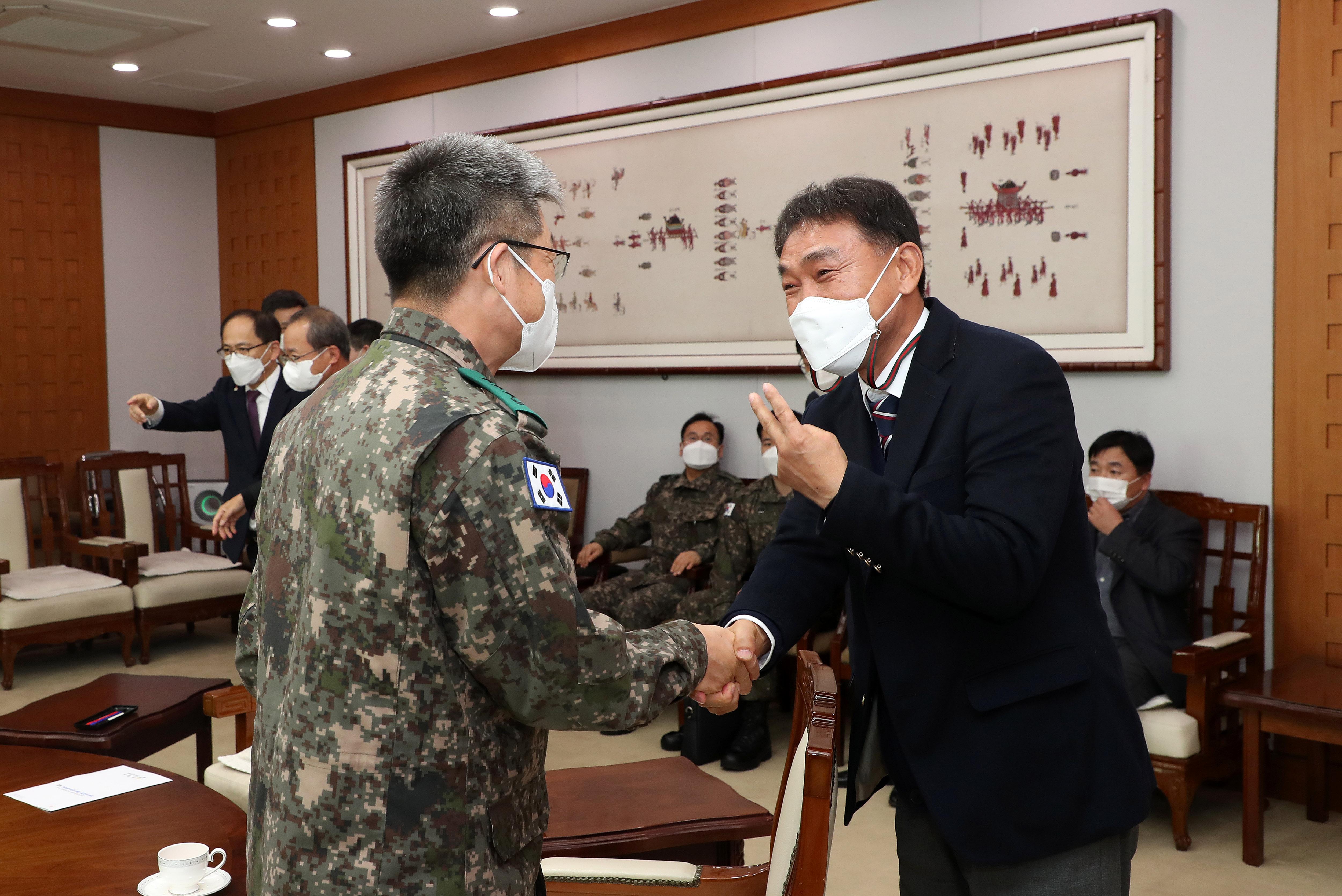 2020 임남댐 무단방류 피해 최소화 대응 군부 협약체결 의 사진