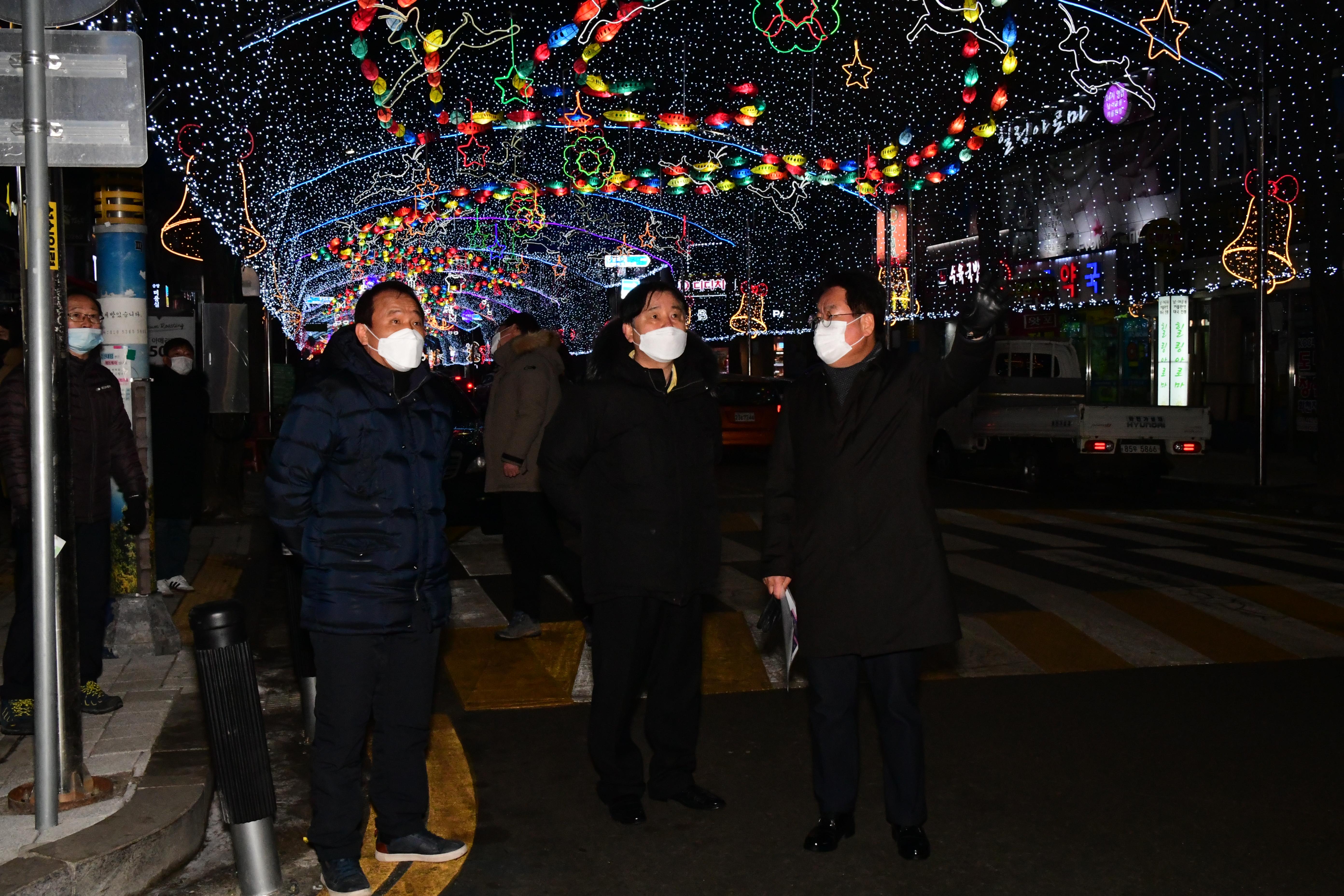 2020 화천산천어축제 선등거리 점등 점검 의 사진