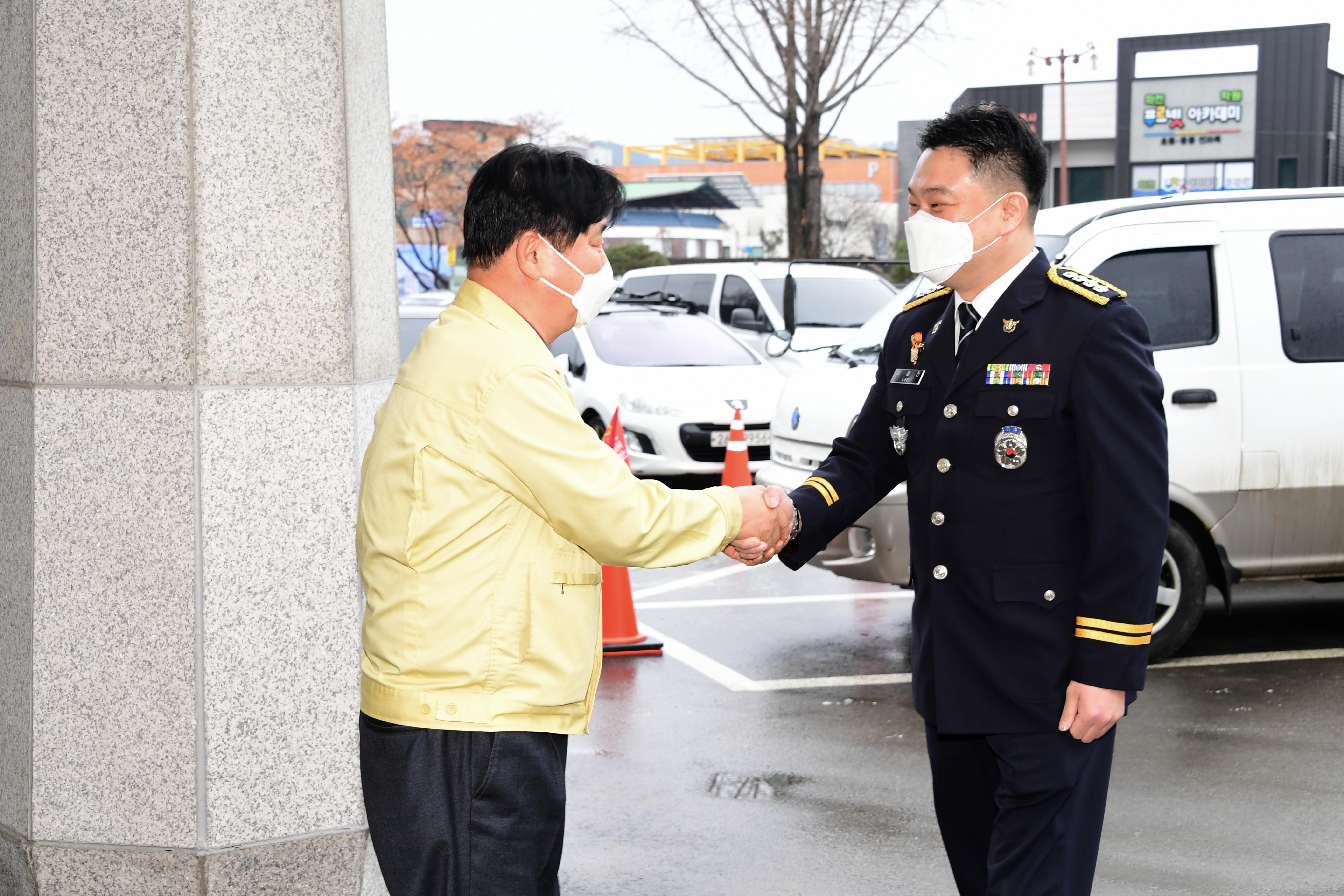 2021 이광진 화천경찰서장 초두방문 의 사진