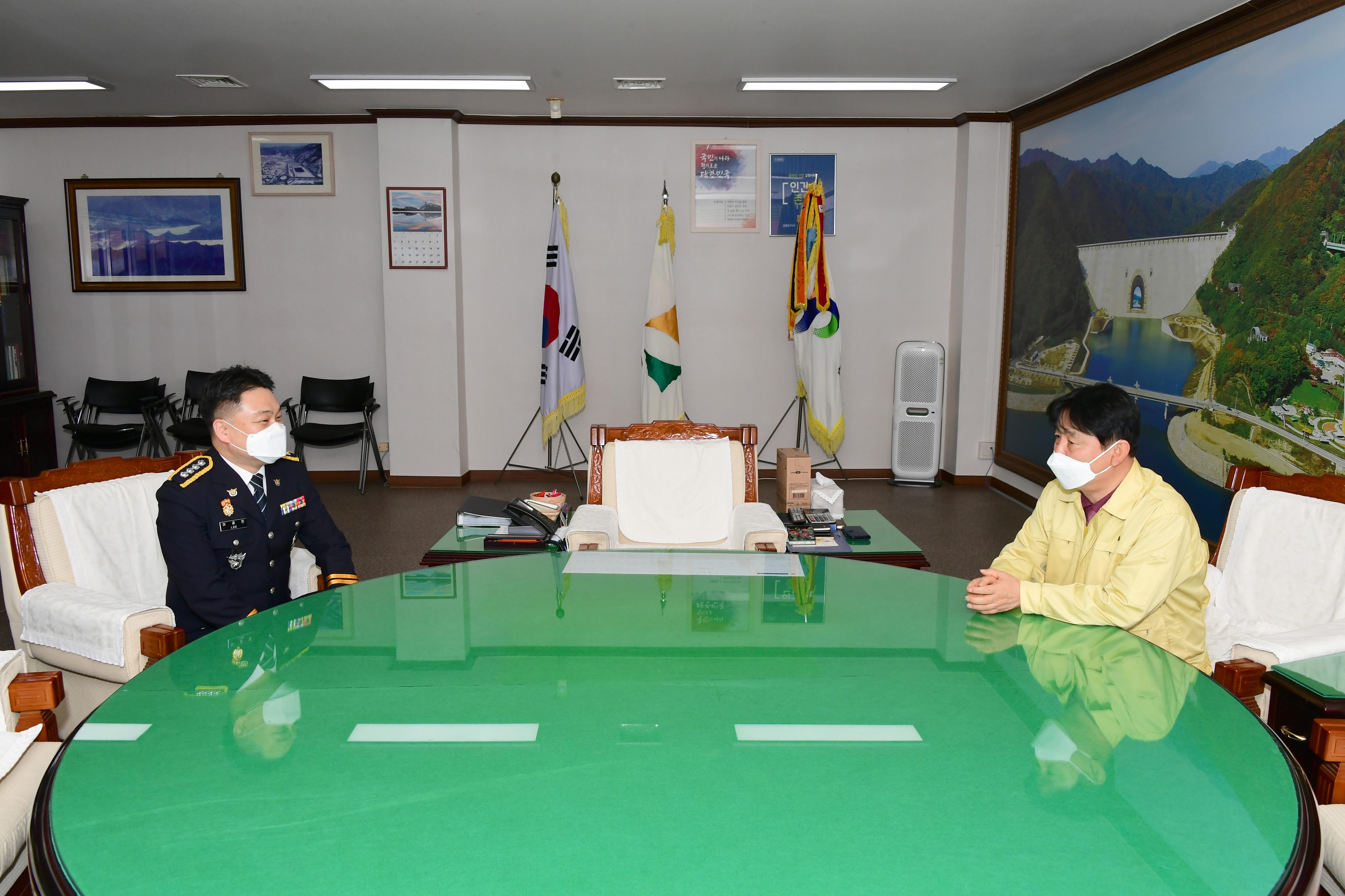 2021 이광진 화천경찰서장 초두방문 의 사진