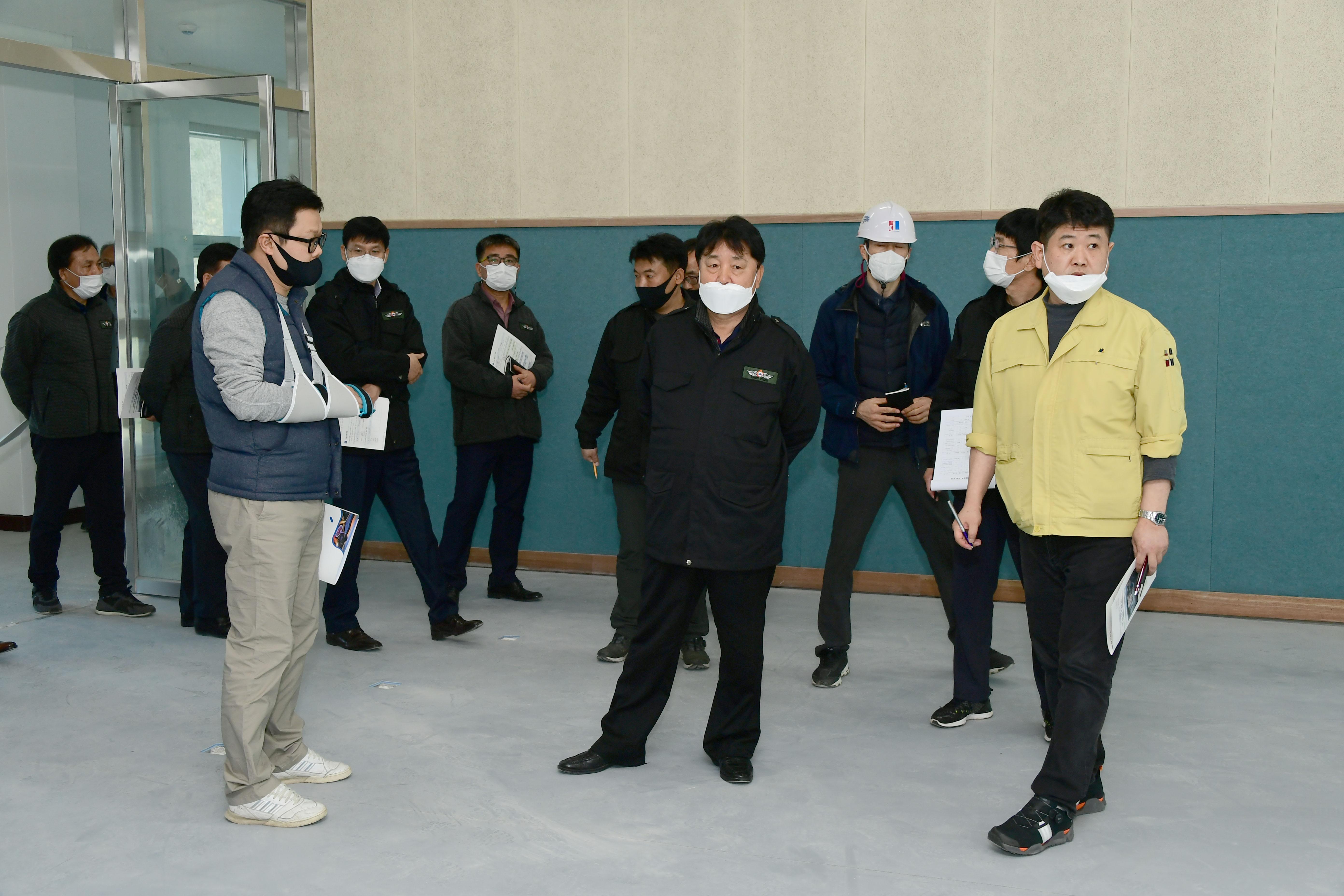 2021 화천군민체육센터 현장 시설 점검 의 사진