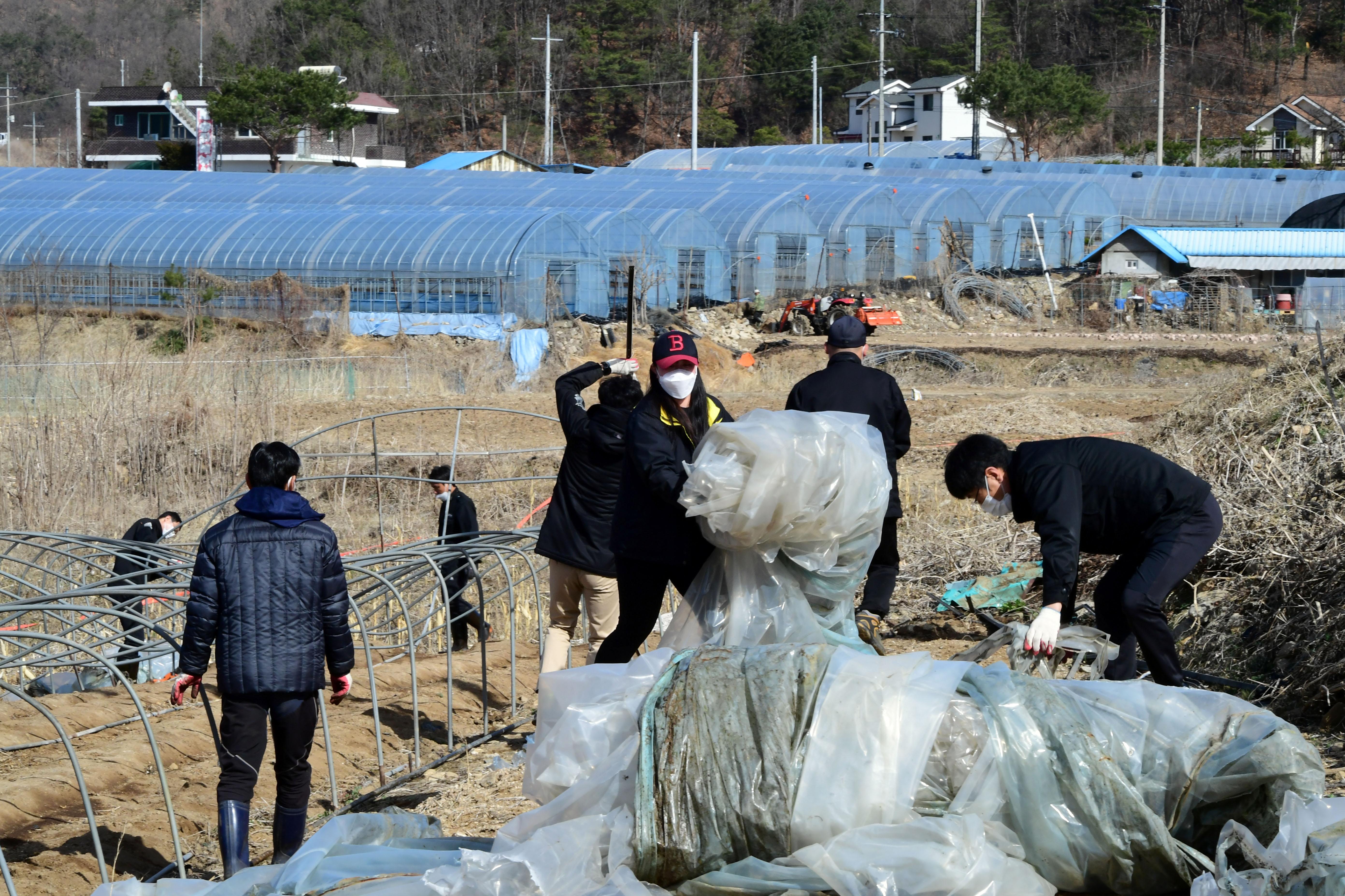 2021 화천군 대설피해에 따른 피해지역 복구작업 의 사진