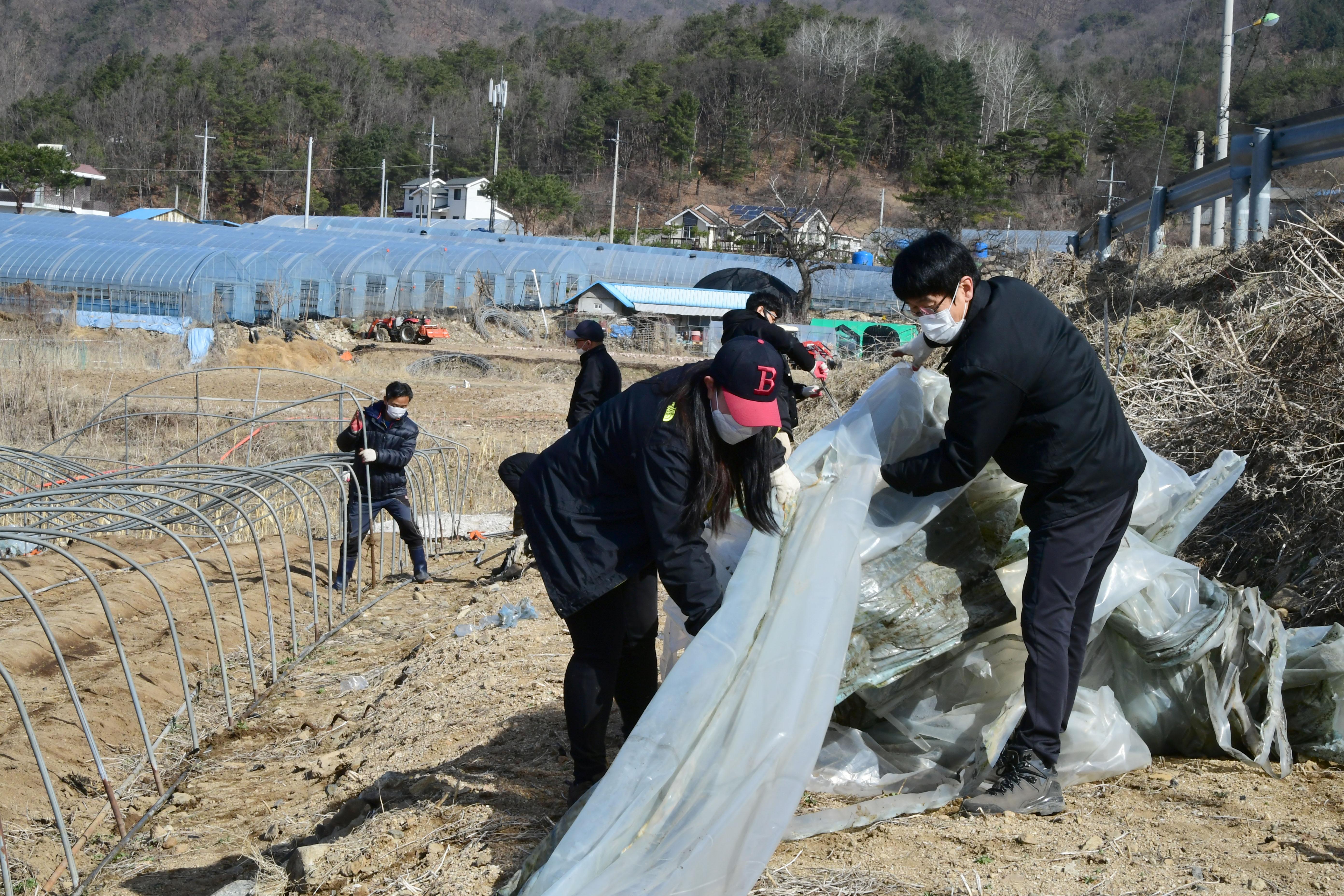 2021 화천군 대설피해에 따른 피해지역 복구작업 의 사진