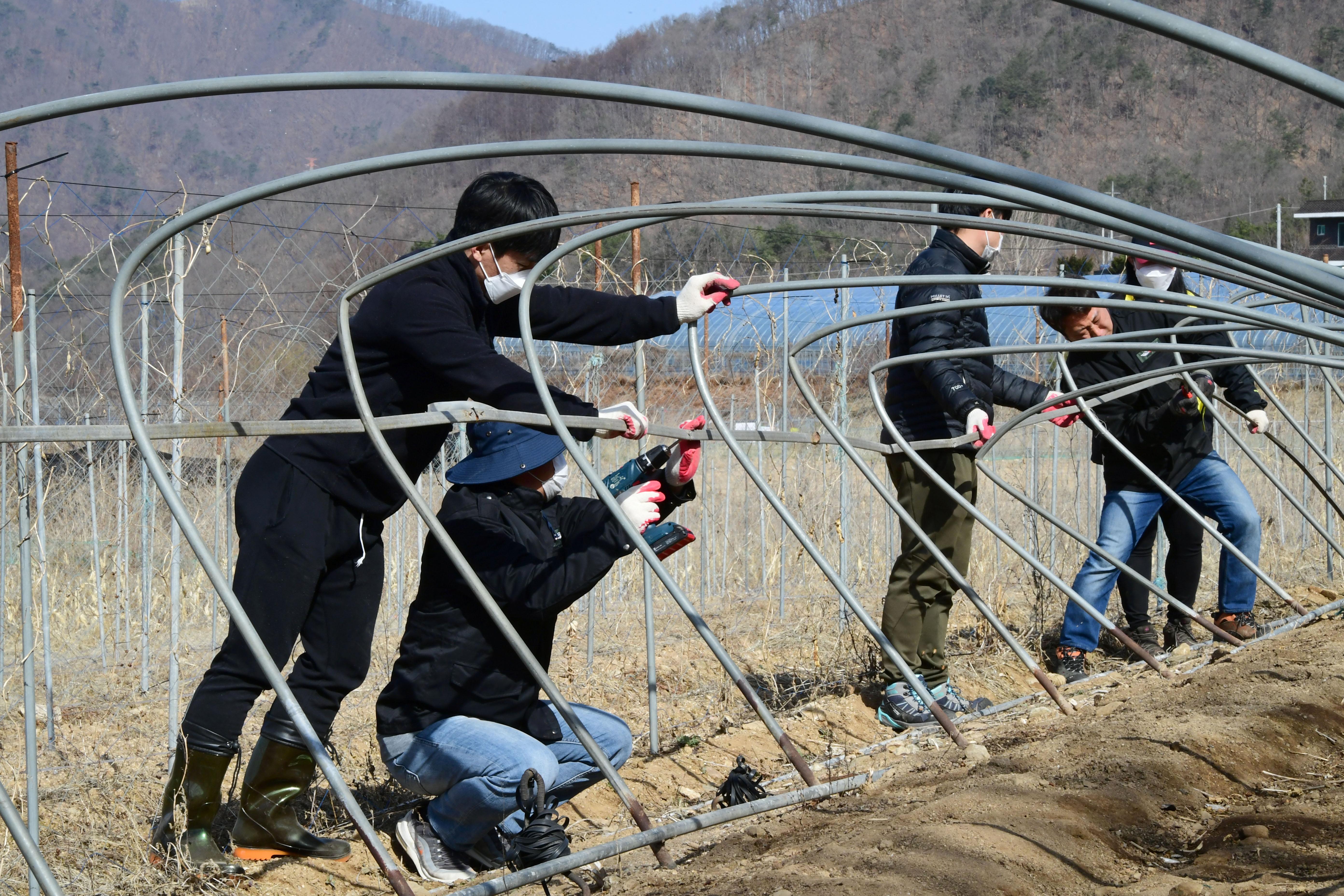 2021 화천군 대설피해에 따른 피해지역 복구작업 의 사진