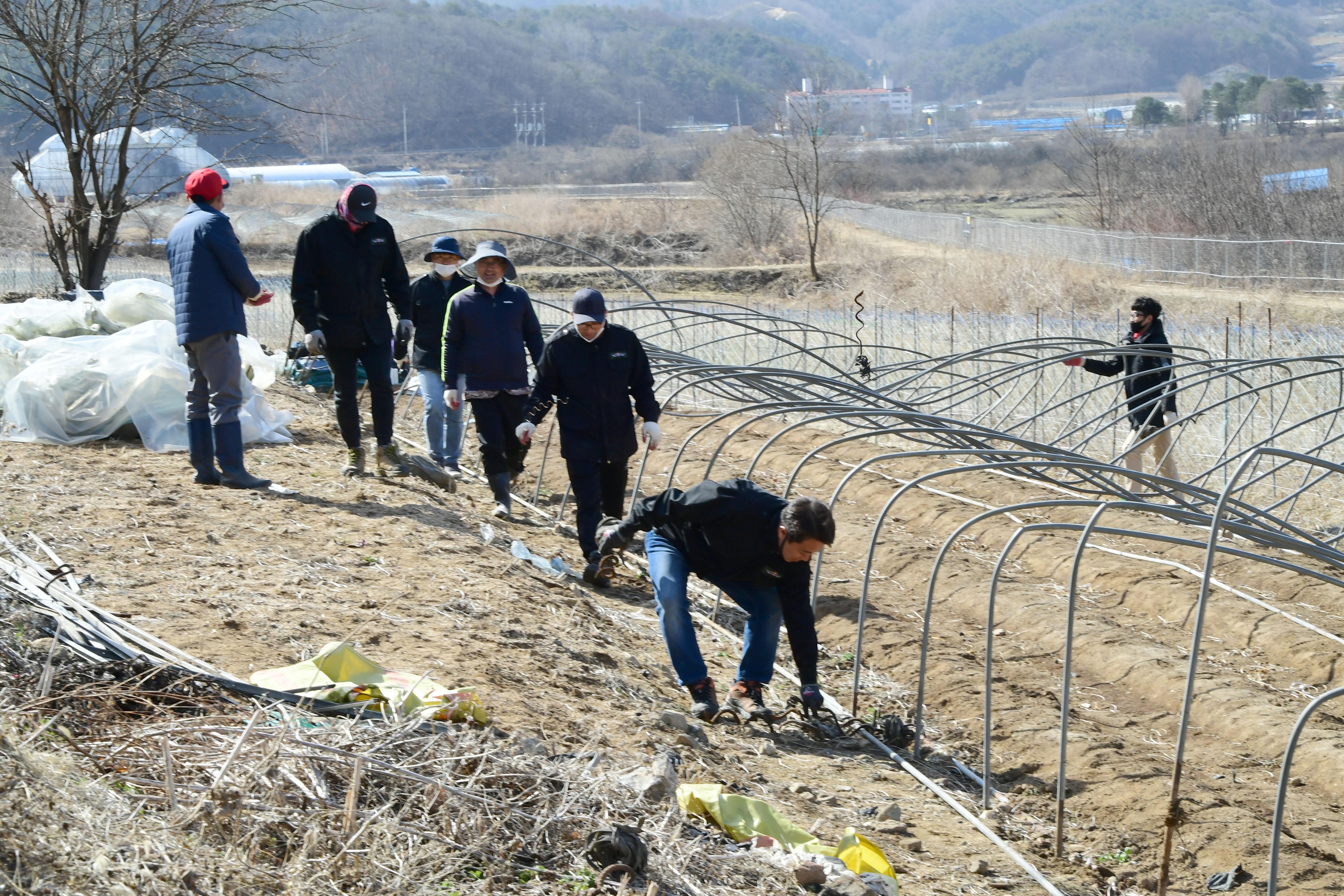 2021 화천군 대설피해에 따른 피해지역 복구작업 의 사진