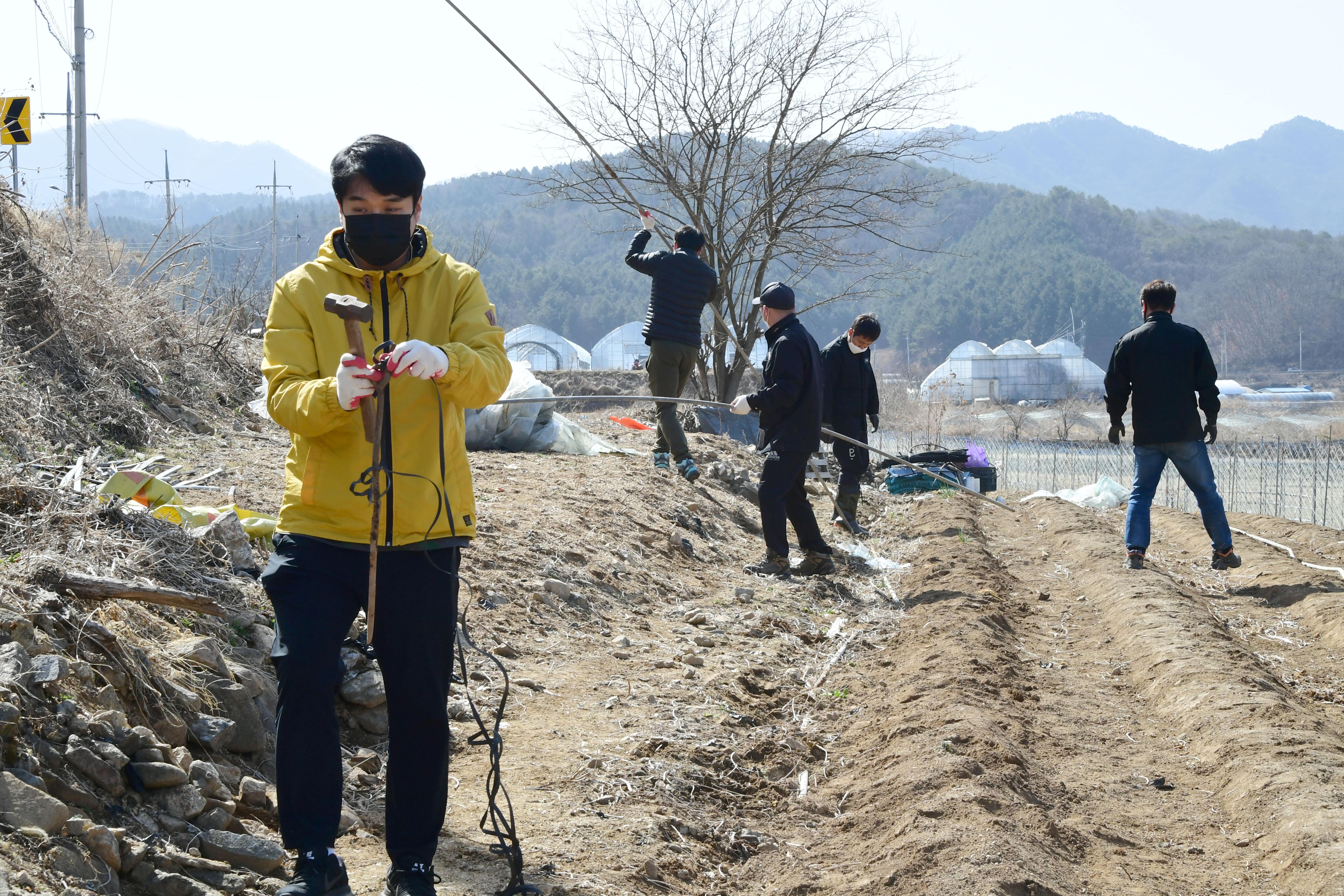 2021 화천군 대설피해에 따른 피해지역 복구작업 의 사진