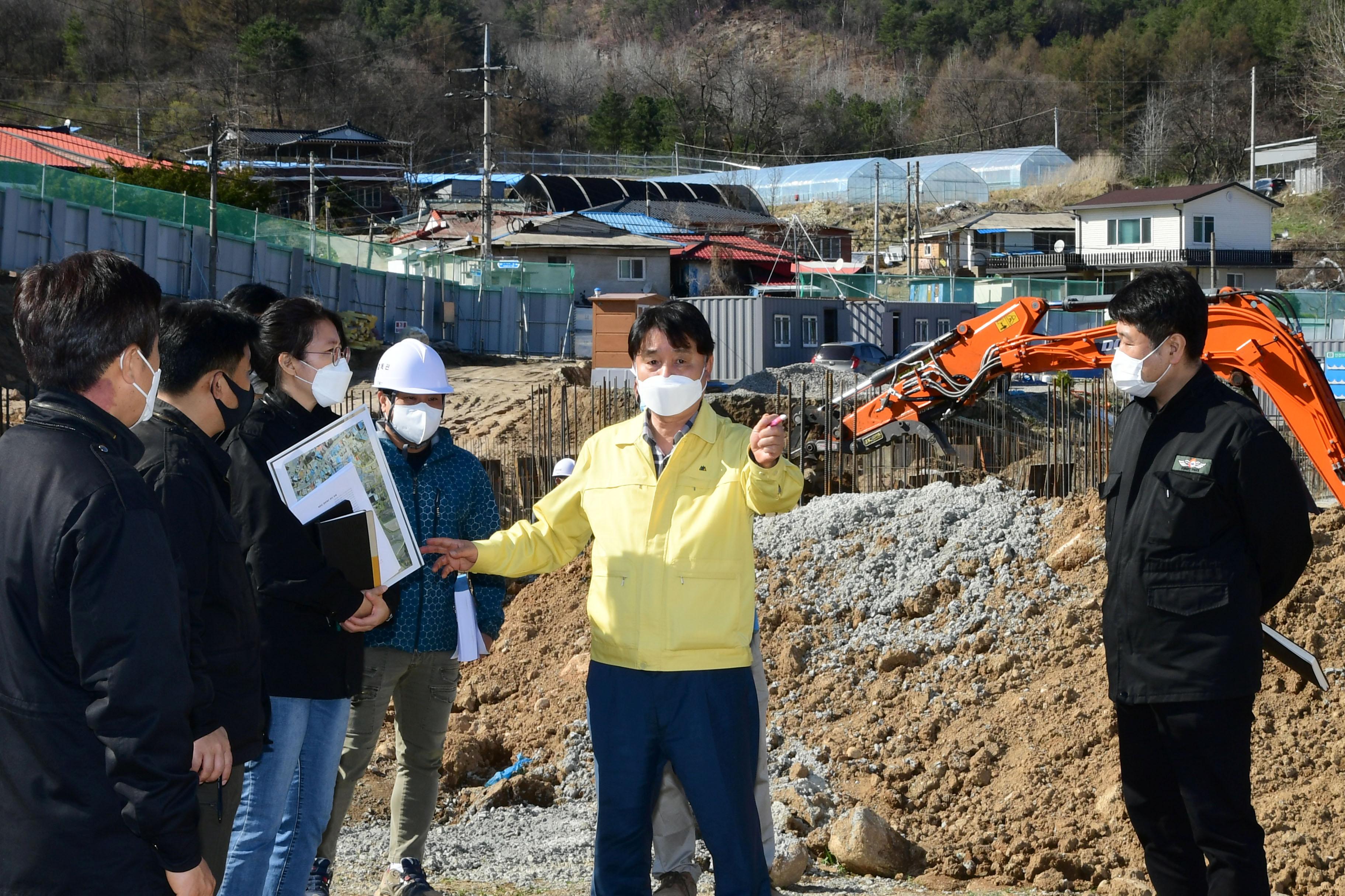 2021 사내면 사창리 종합체육관 공사장 현장 점검 사진