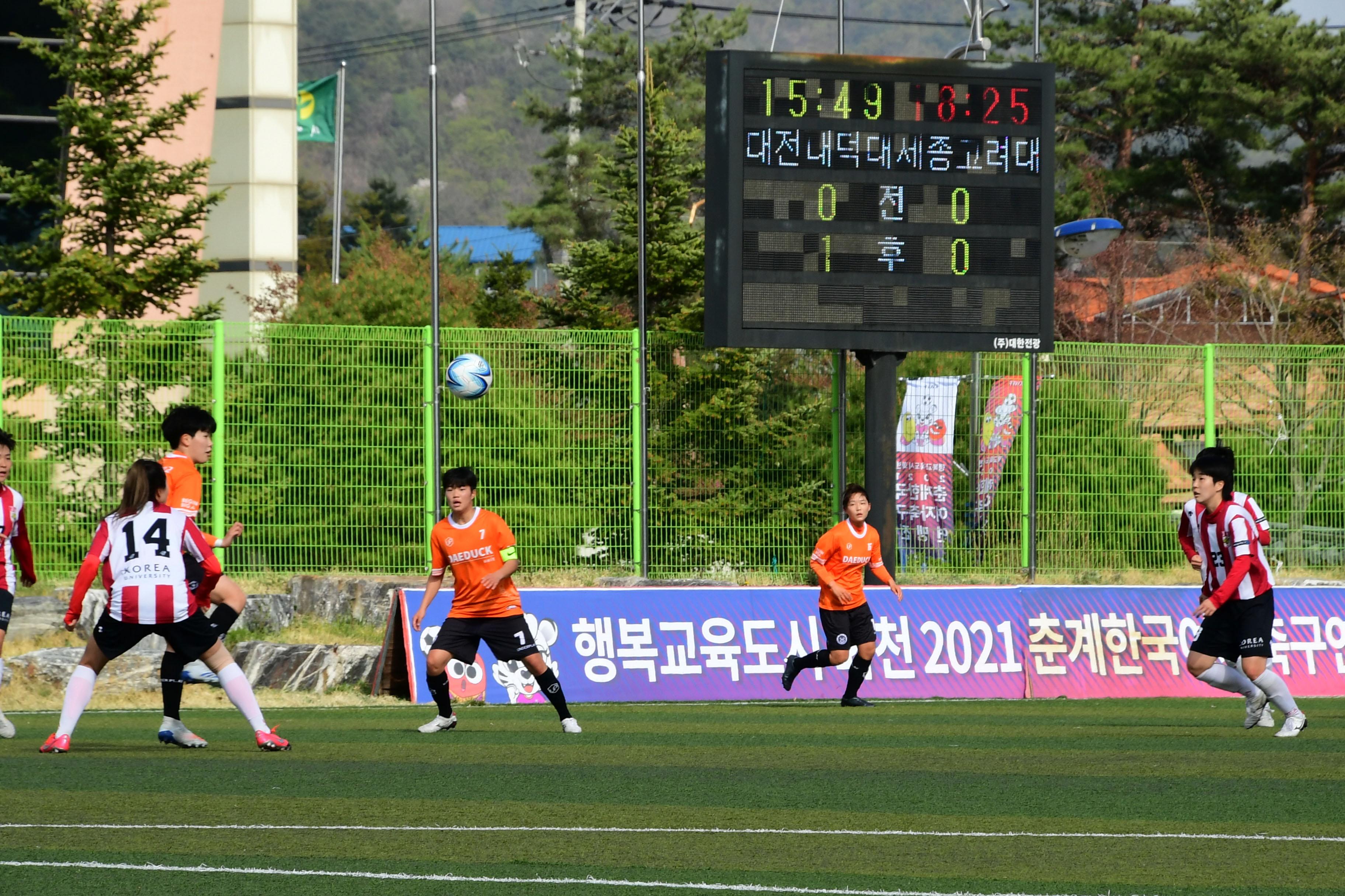 2021 한국여자축구연맹전 의 사진