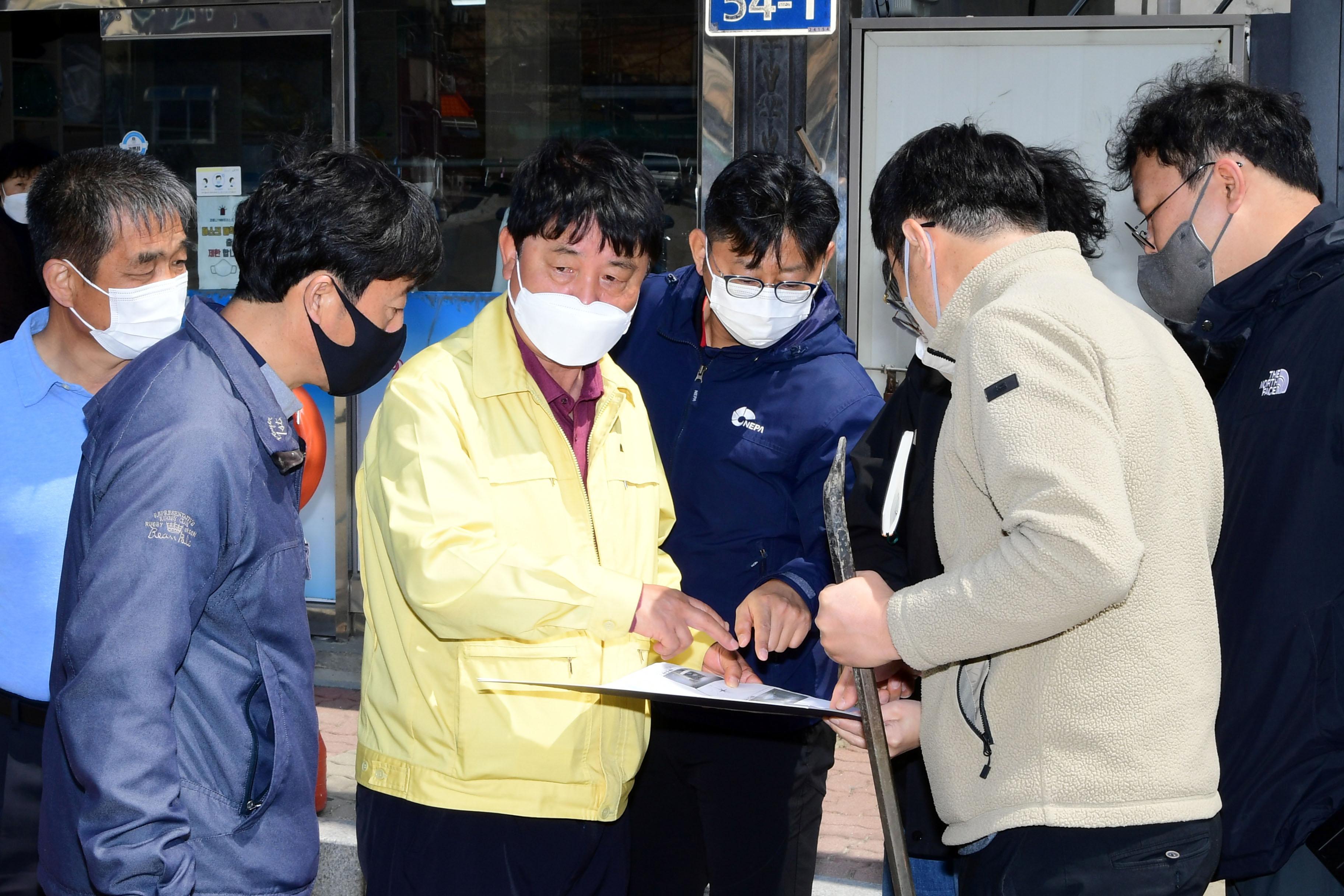 2021 사내면 사창리 호우피해 지역 현장 점검 의 사진