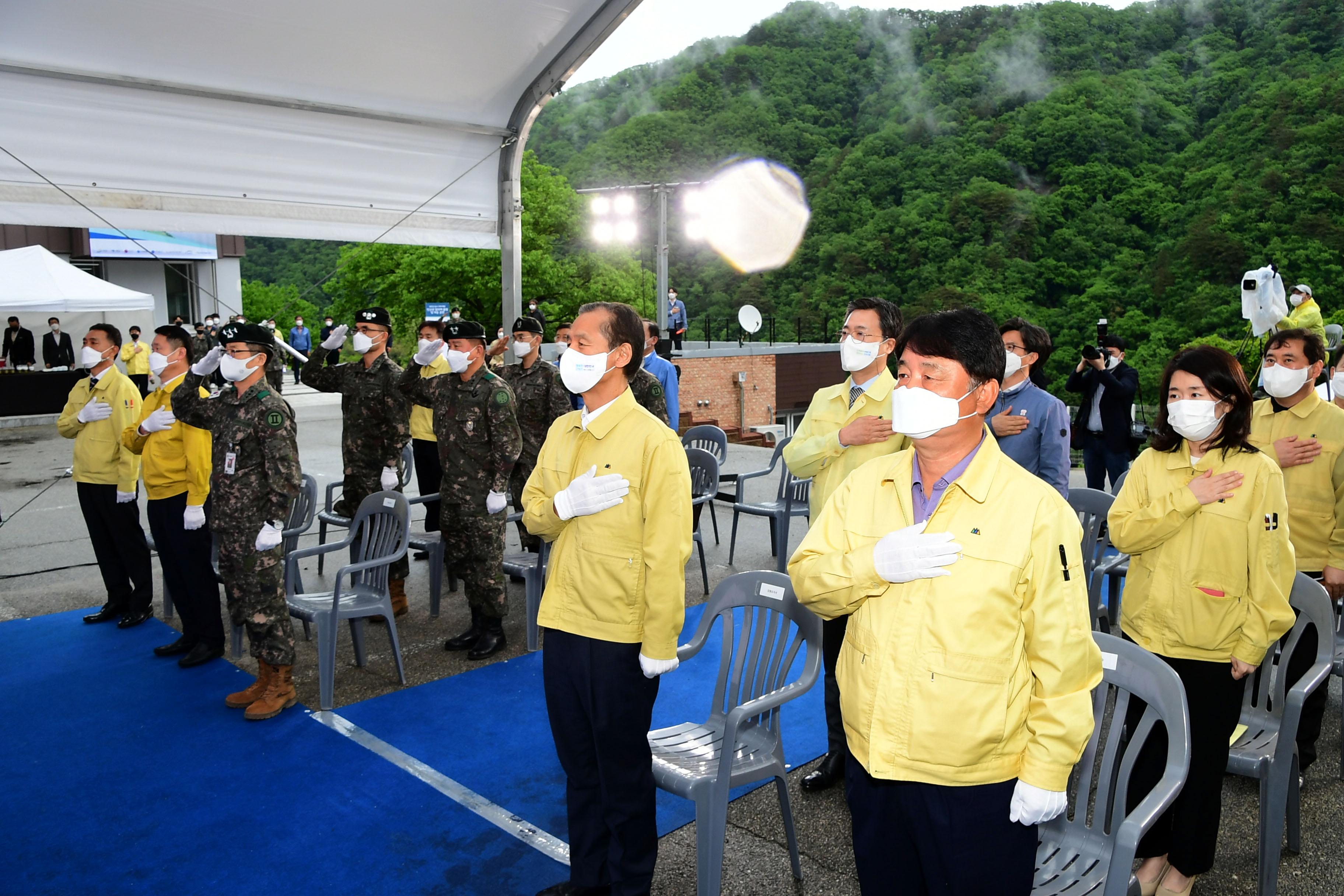 2021 북한강 홍수피해 예방 민군관 대응훈련 의 사진