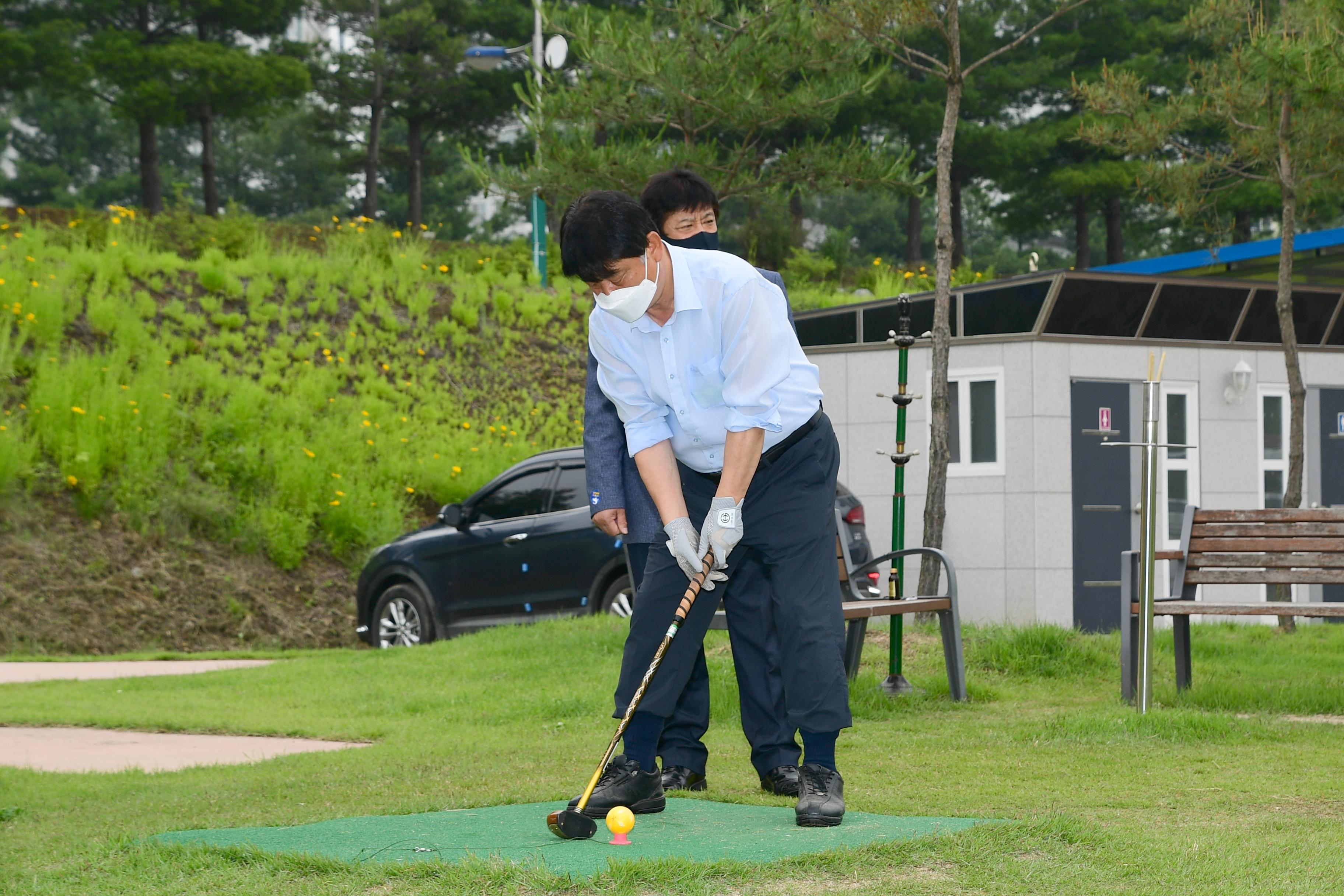 2021 제1회 화천군 노인회 파크골프 대회 의 사진