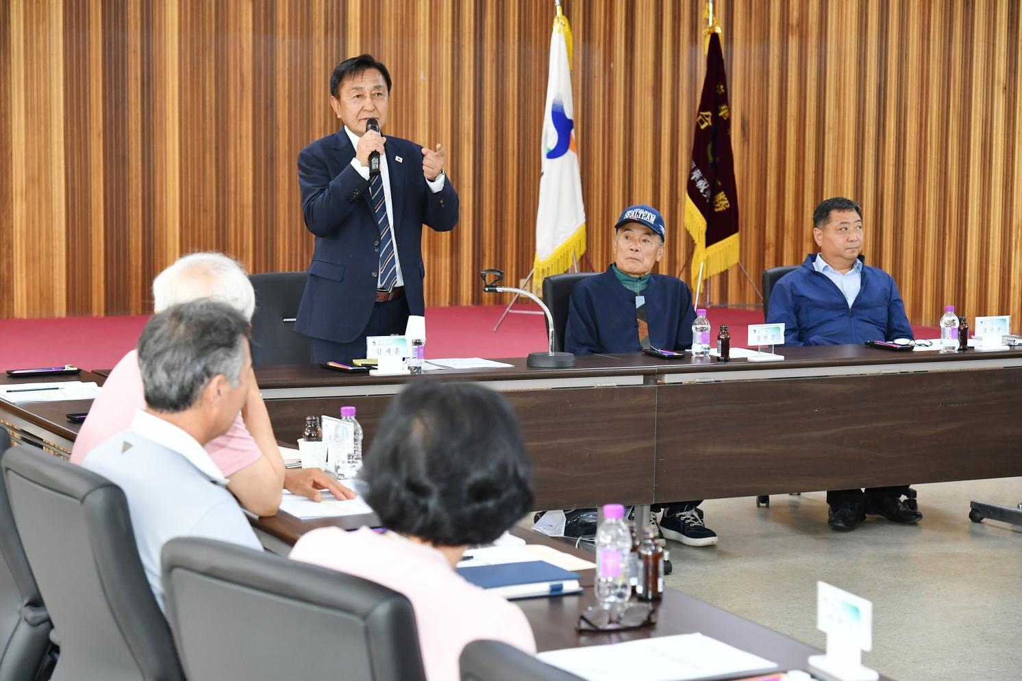 간동면 이장협의회 사진