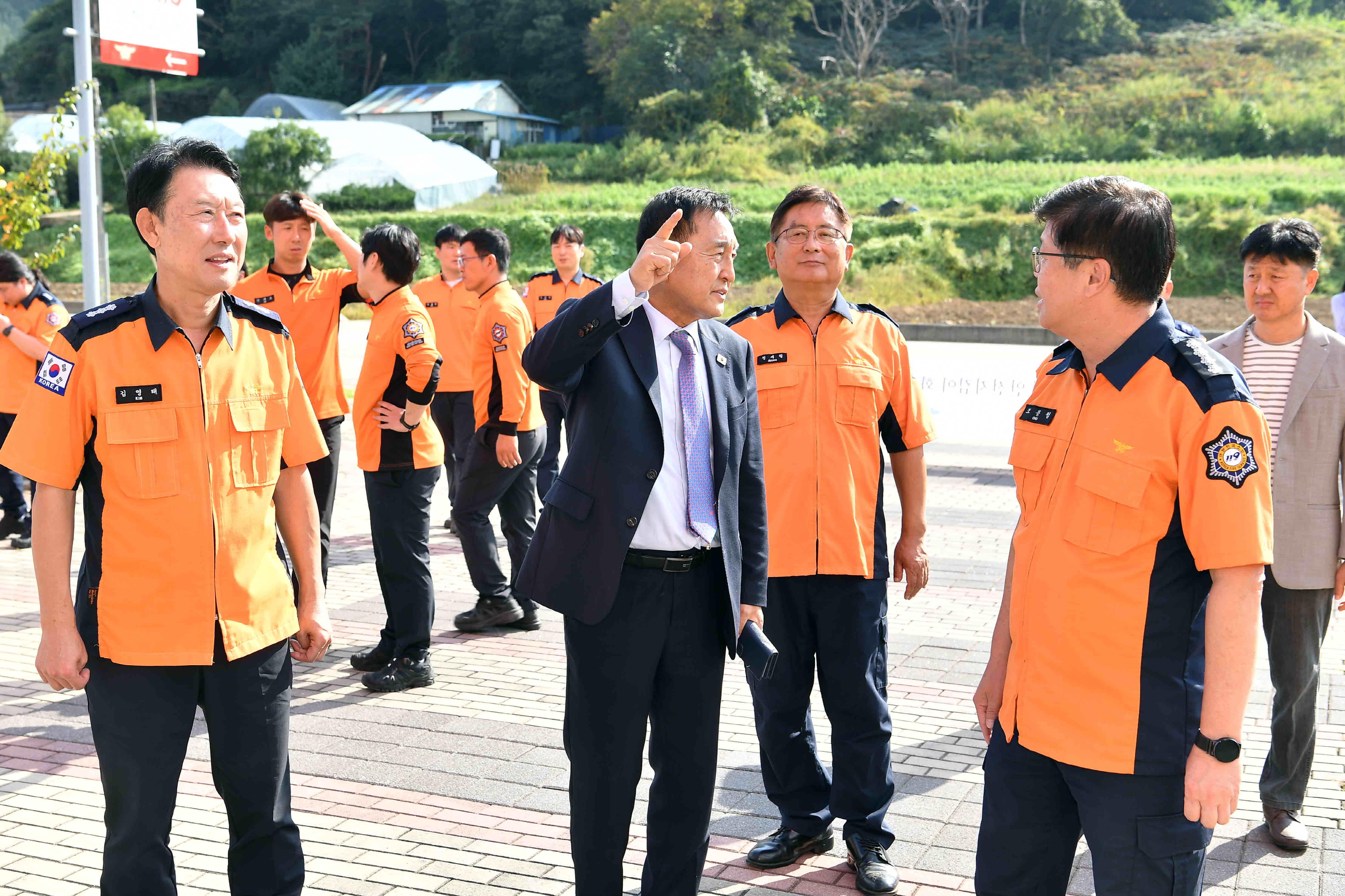화천소방서 위문 의 사진