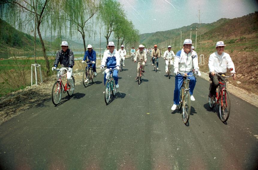 통일염원 자전거 대행진 의 사진
