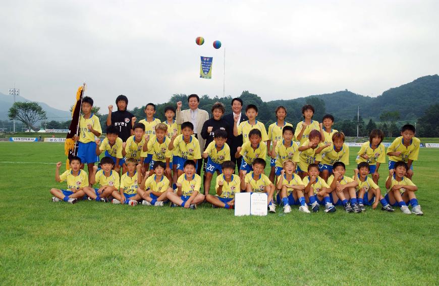 제1회 화천평화페스티벌 초등학교 축구대회 개회식 의 사진