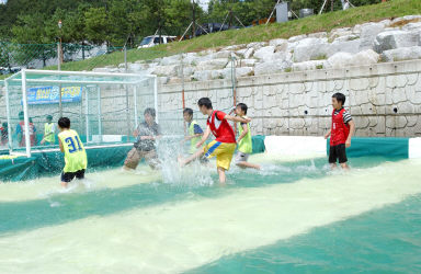 물축구 개회식 의 사진