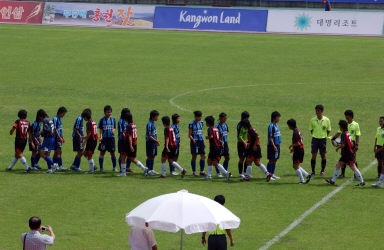 통일대기 전국여자축구대회 의 사진