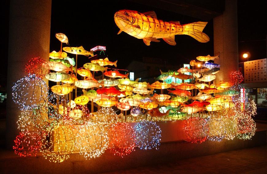2007산천어축제 소망엽서,산천어등,산천어 모형물 의 사진