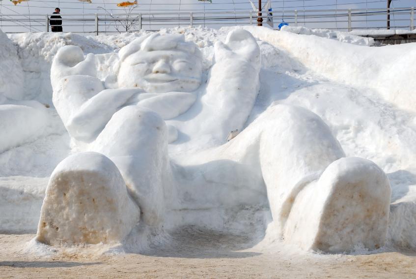 2007산천어축제 눈.얼음조각 의 사진