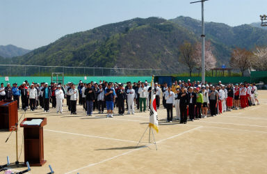 제10회 화천군체육회장기 테니스대회 의 사진