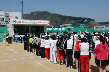 제10회 화천군체육회장기 테니스대회 의 사진