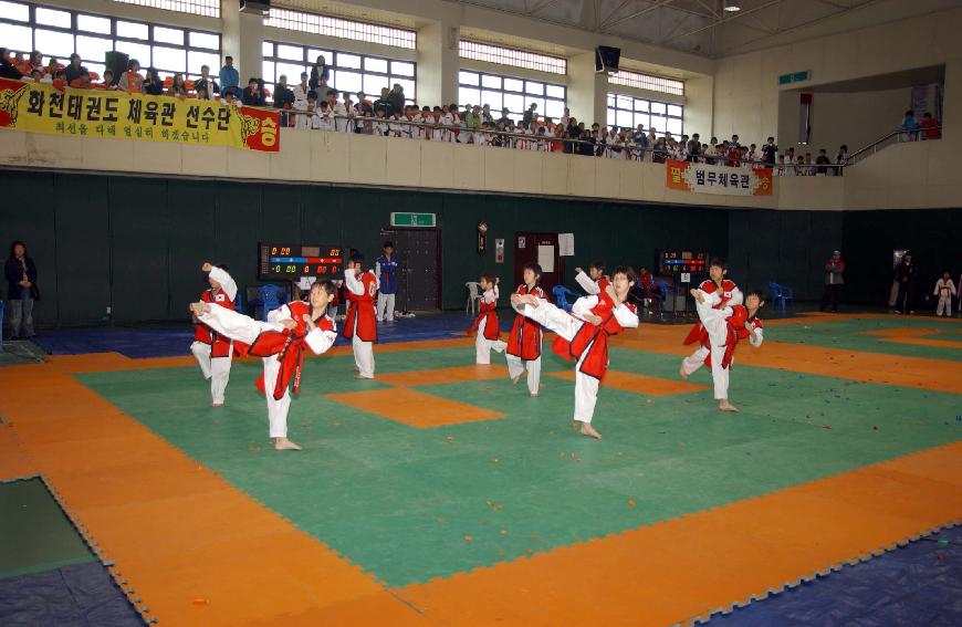 제4회 화천군수기 태권도대회 의 사진