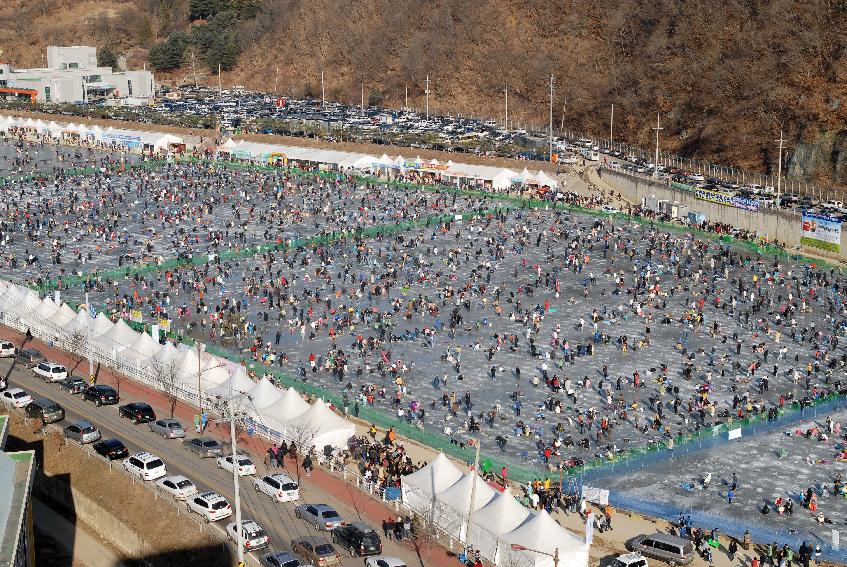 2008산천어축제 산천어낚시,산천어등 전경 사진