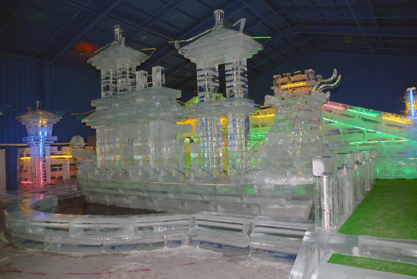 2008아시아 겨울광장 개장식(하얼빈 빙등과 삿포로 눈조각) 사진