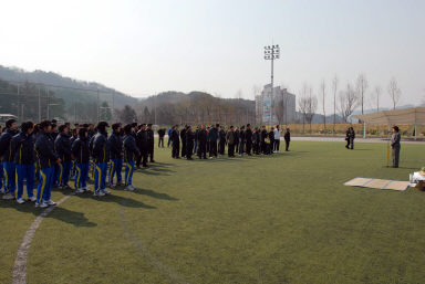 화천정보산업고등학교 여자축구부 시축식 의 사진