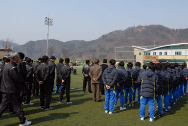 화천정보산업고등학교 여자축구부 시축식 의 사진