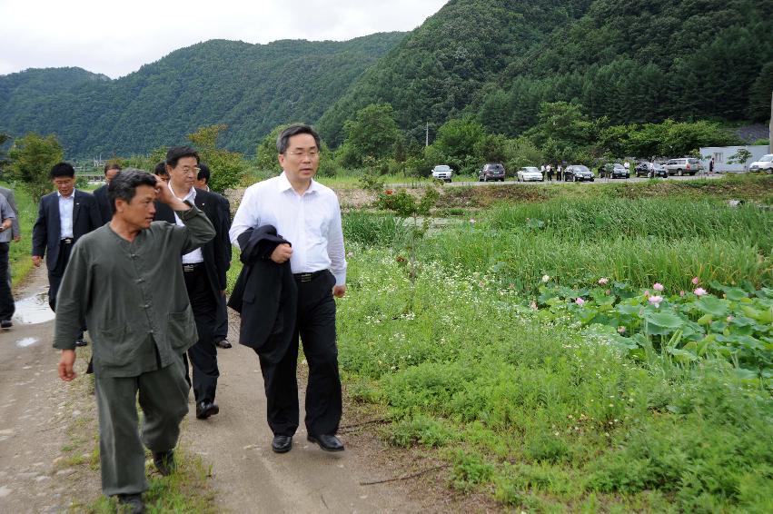 행정안정부 차관 관내일원 시찰 의 사진