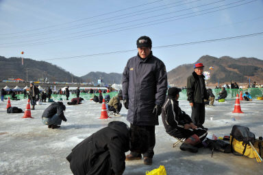 산천어축제장 안전점검 의 사진