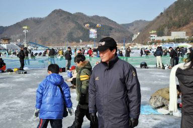 산천어축제장 안전점검 의 사진