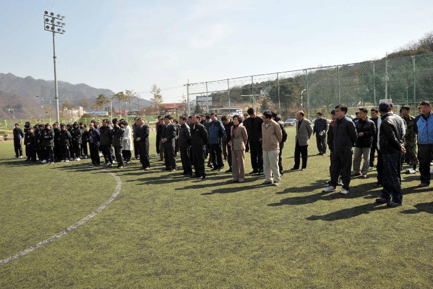 화천정보산업고등학교 여자축구 시축식 사진