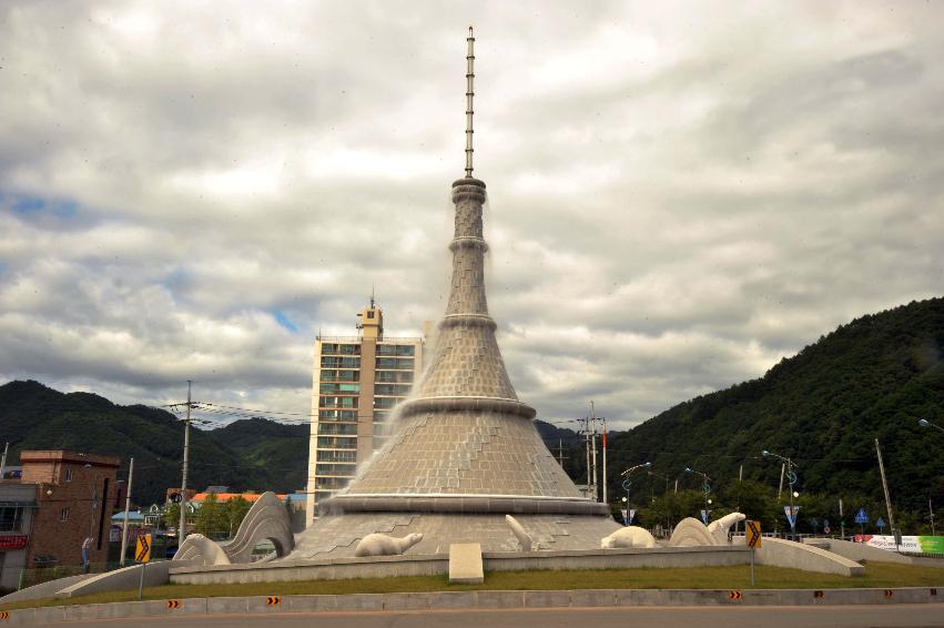 화천군 상징물 관광지(오거리탑,딴산,피니쉬타워) 의 사진